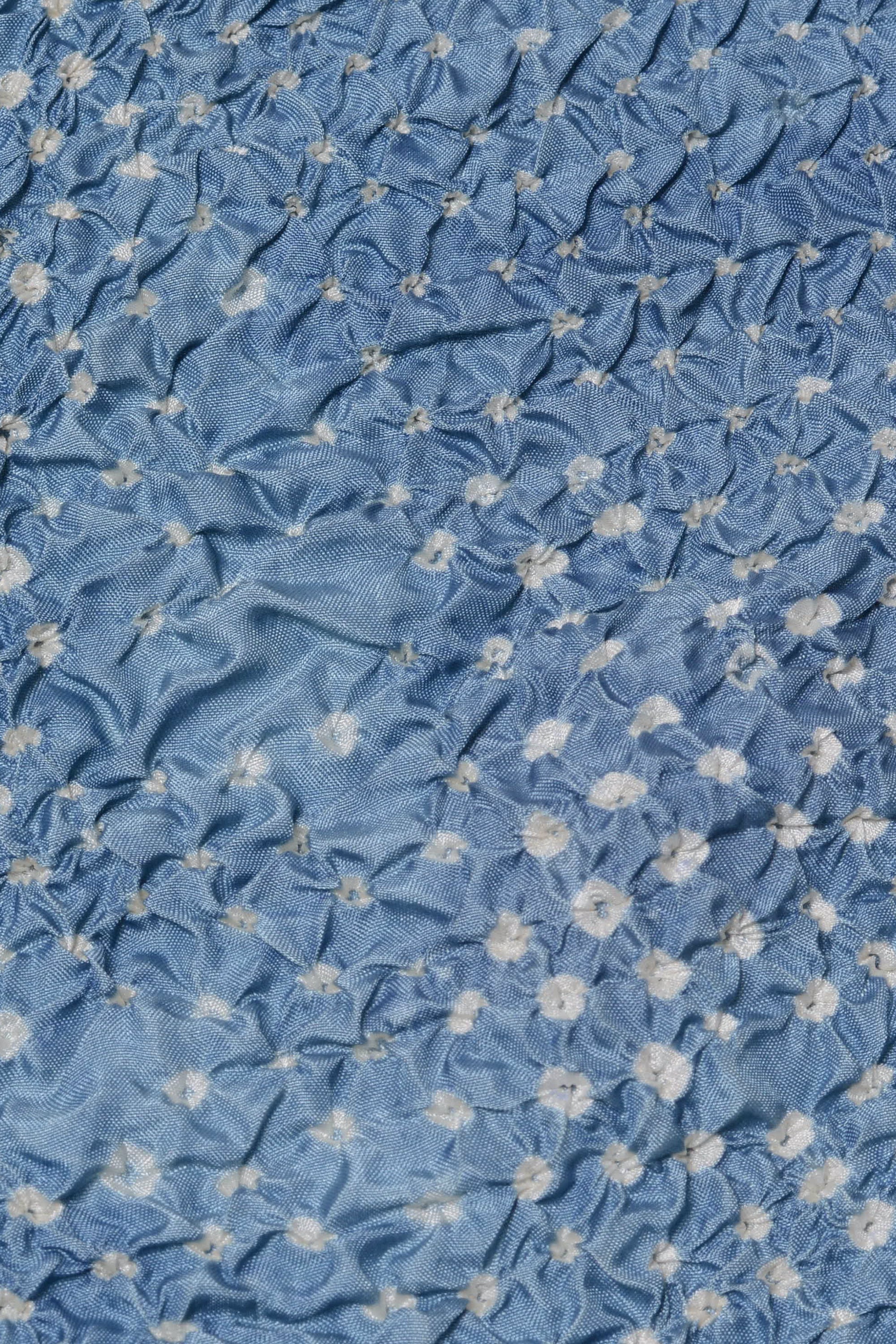 INDIGO DYED BANDHANI SCARF