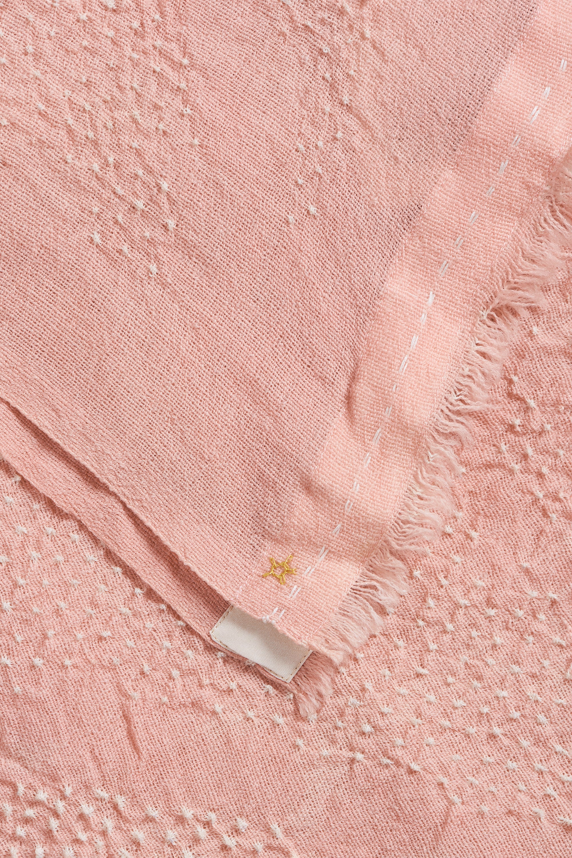 WASH PINK SILK WITH BANDHANI SCARF