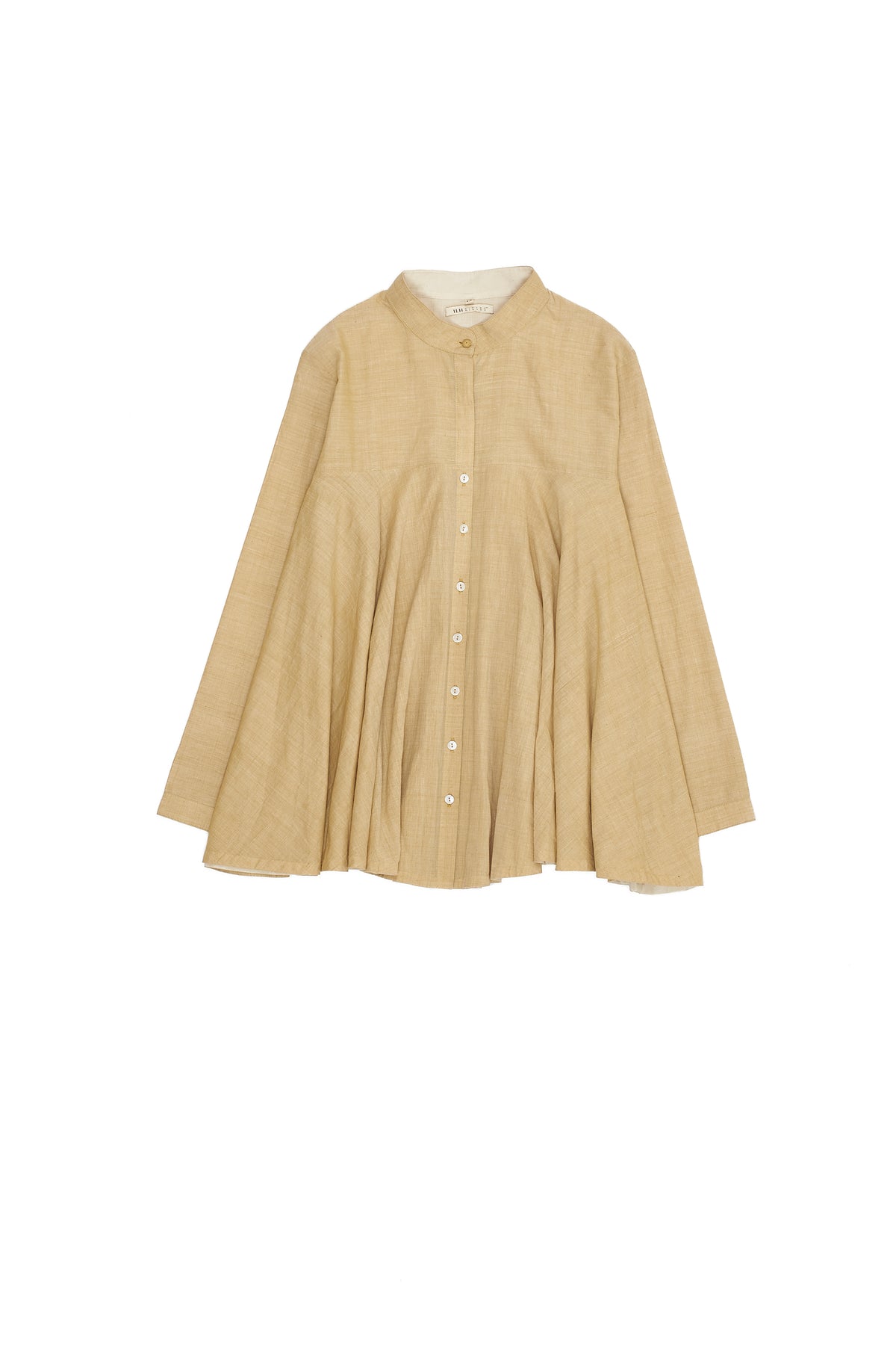 OCHRE YELLOW COTTON SHIRT