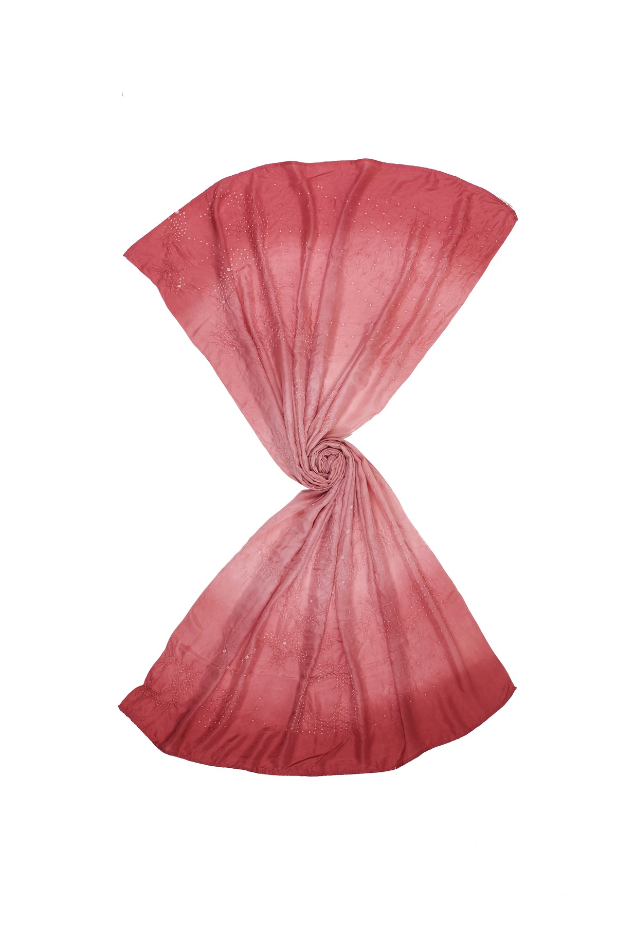 LIGHT PINK SHAWL WITH BANDHANI