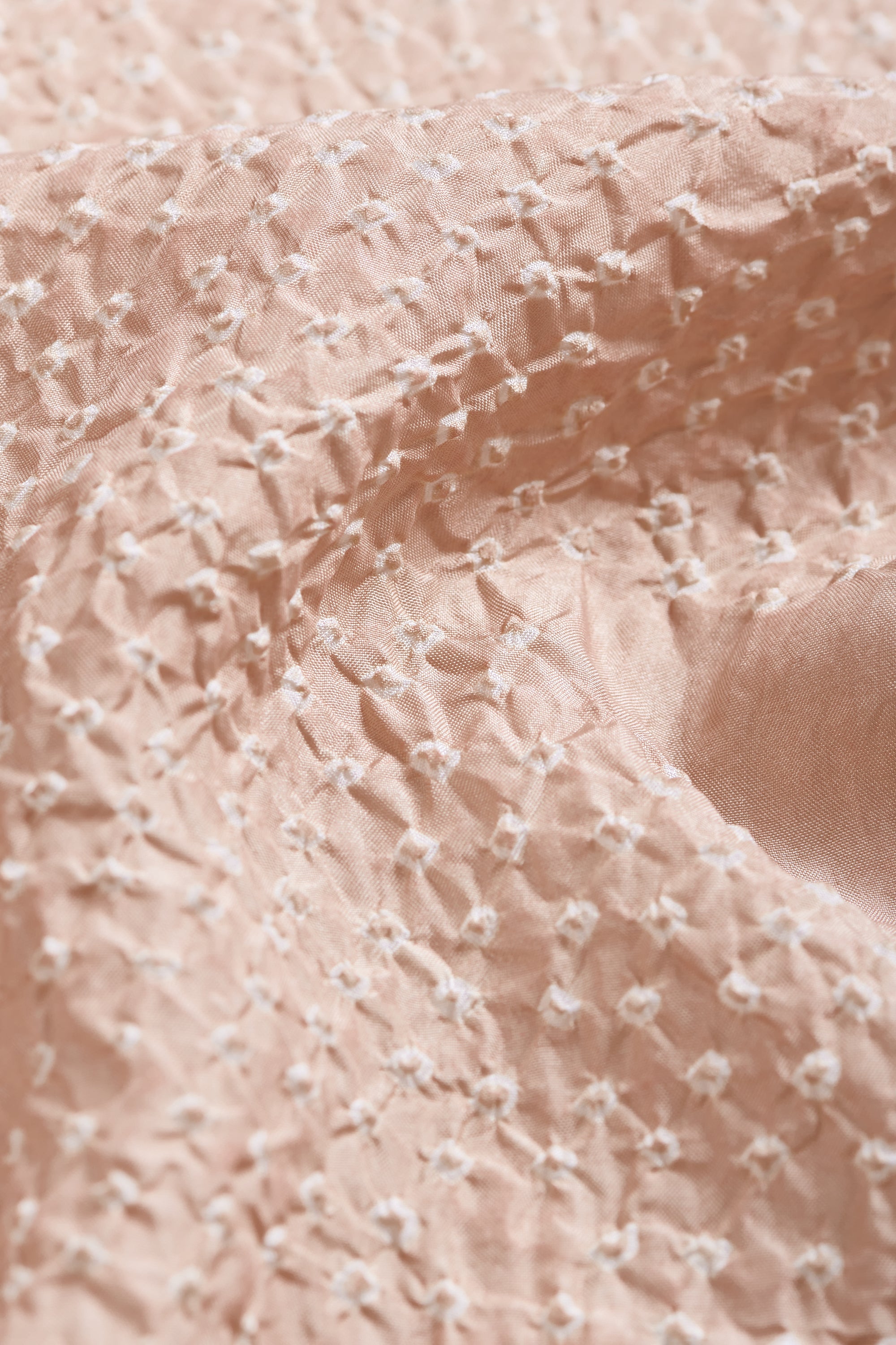 VINTAGE PINK SILK WITH BANDHANI SCARF