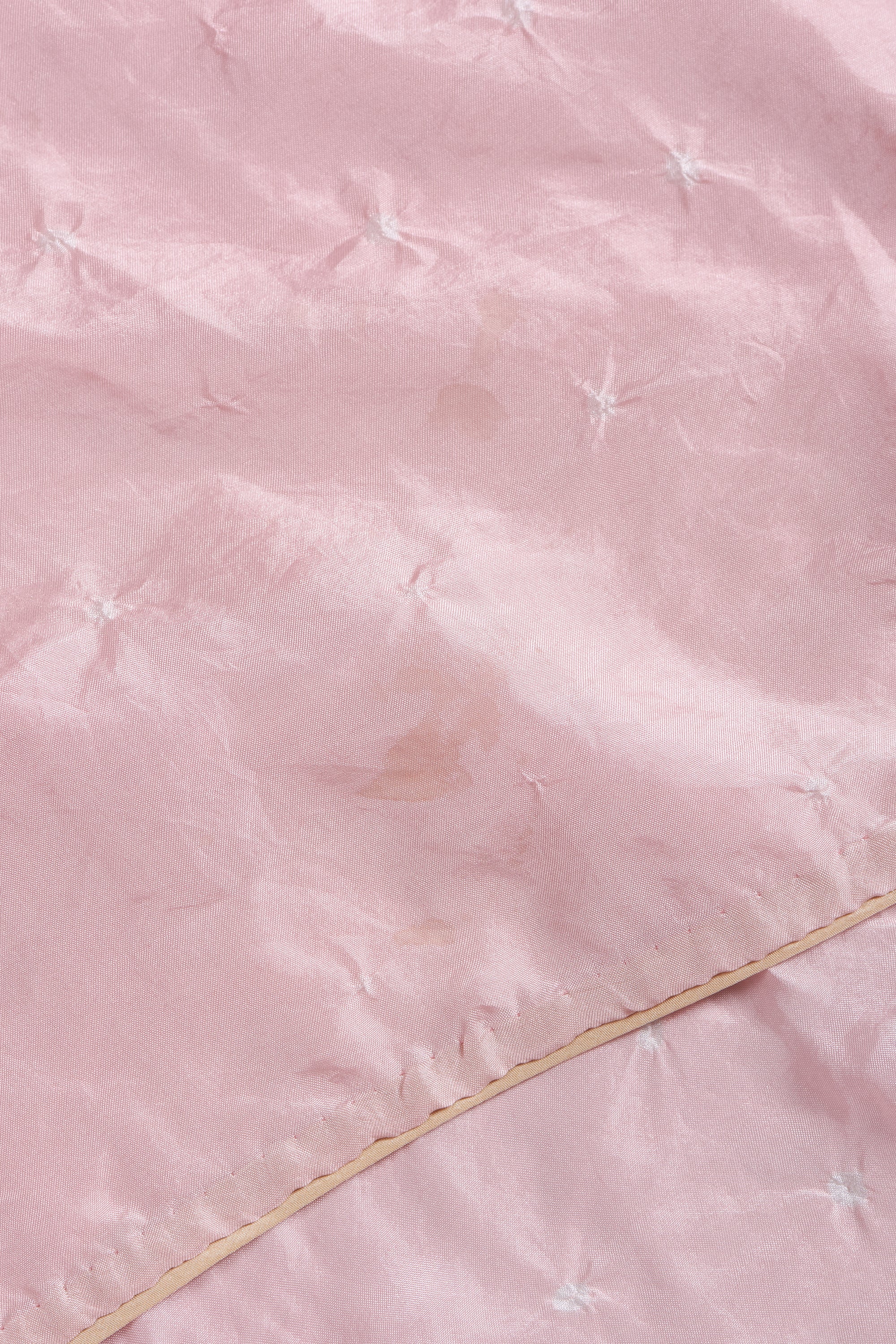 LIGHT PINK SILK WITH BANDHANI SCARF