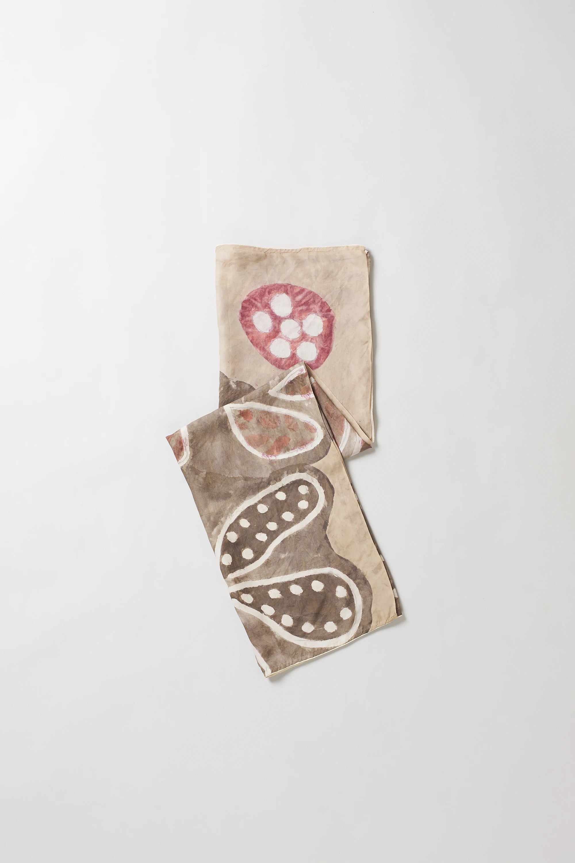 Kalamkari Scarf In Silk with Multi Colour