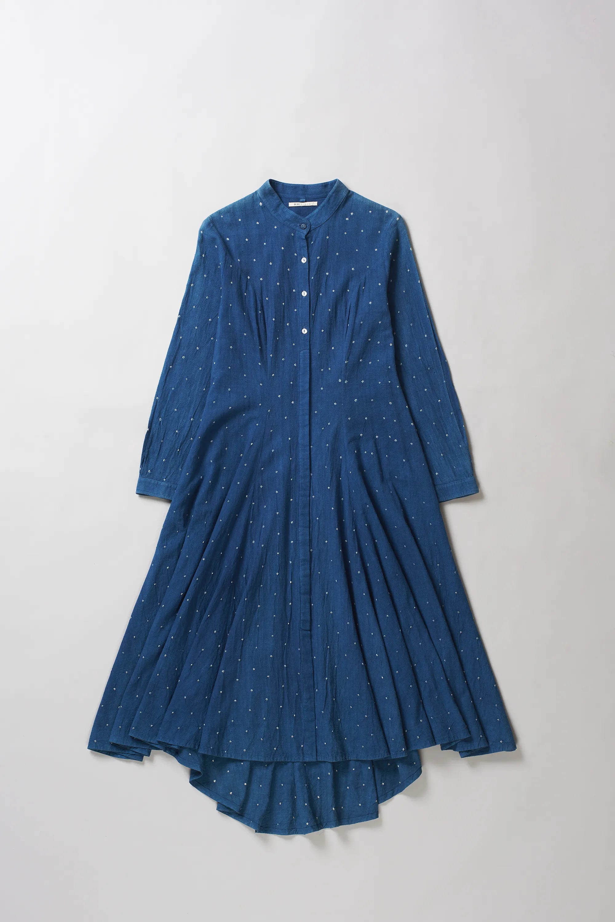 Natural Indigo Cotton Dress