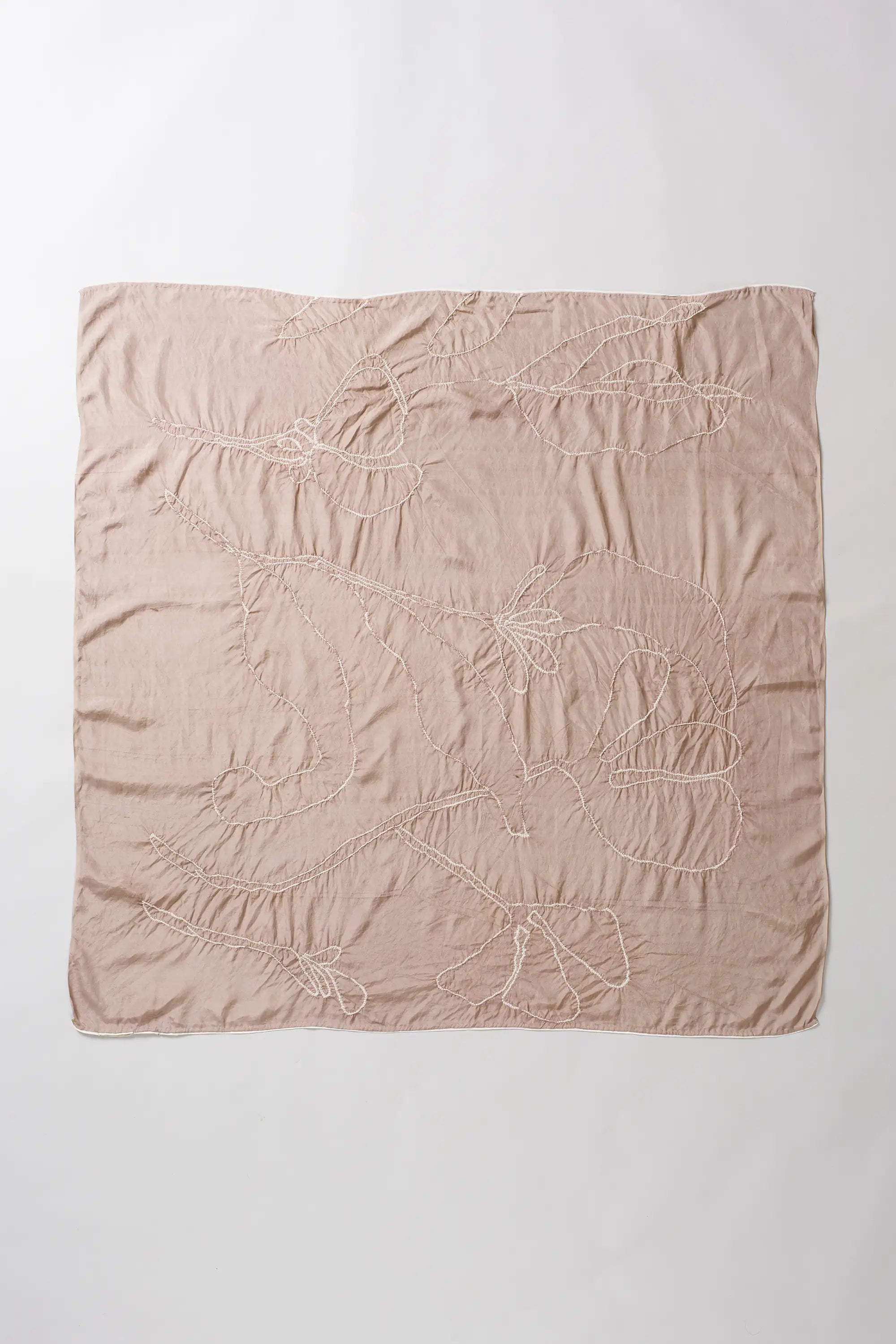 Vintage Pink Silk Bandhani Sqlarge