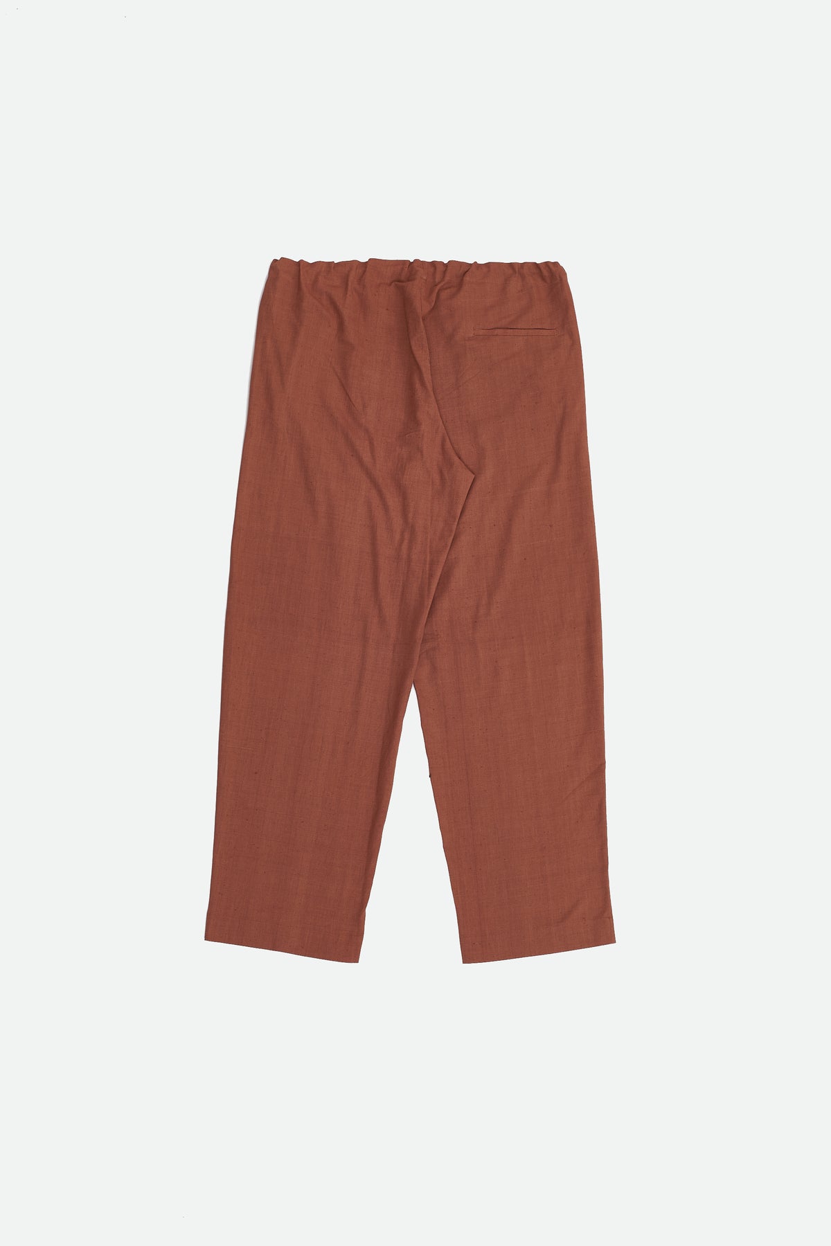 Organic Cotton Pants in Brick Red