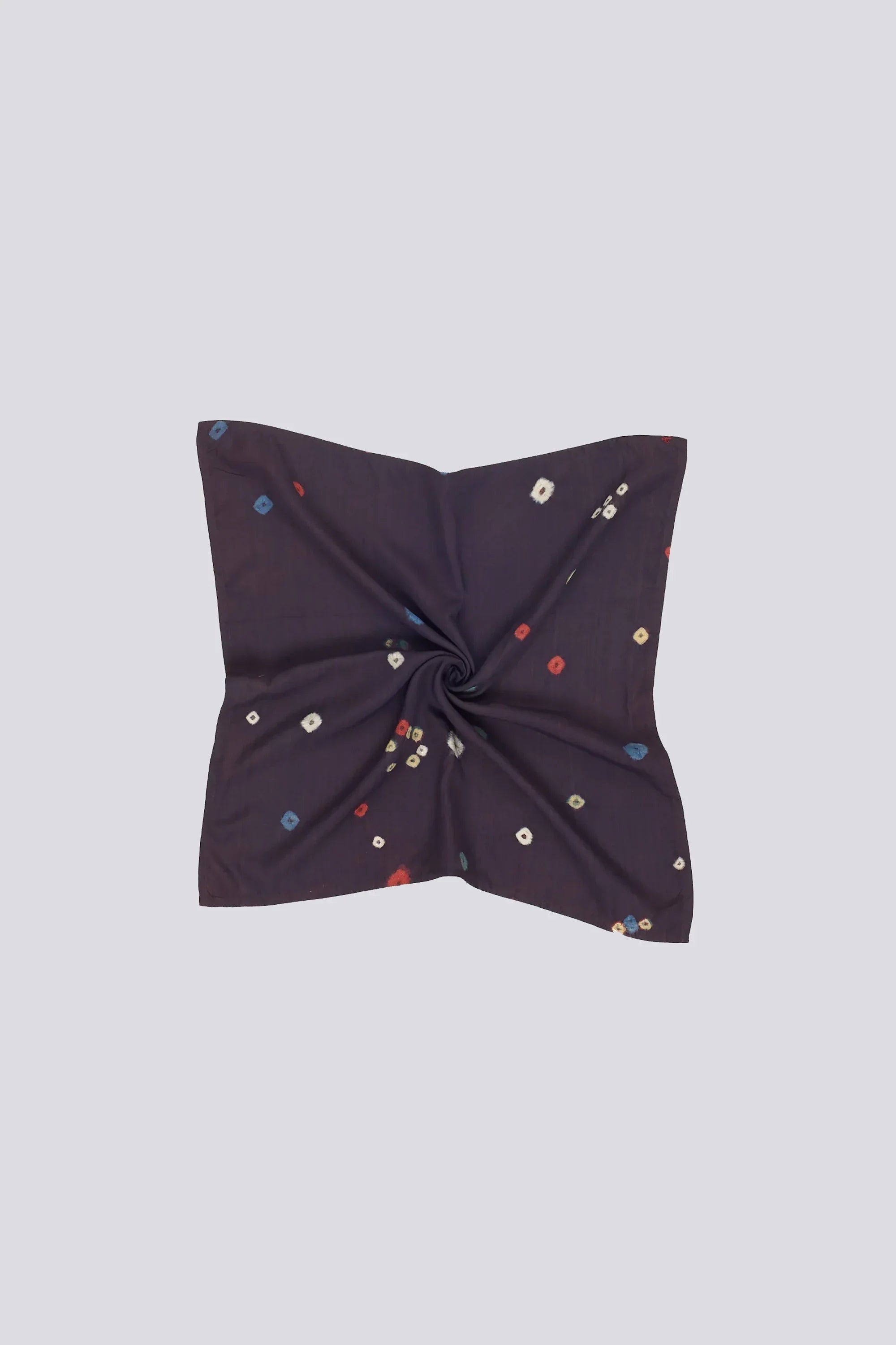 Madder Violet Silk Bandhani Scarf
