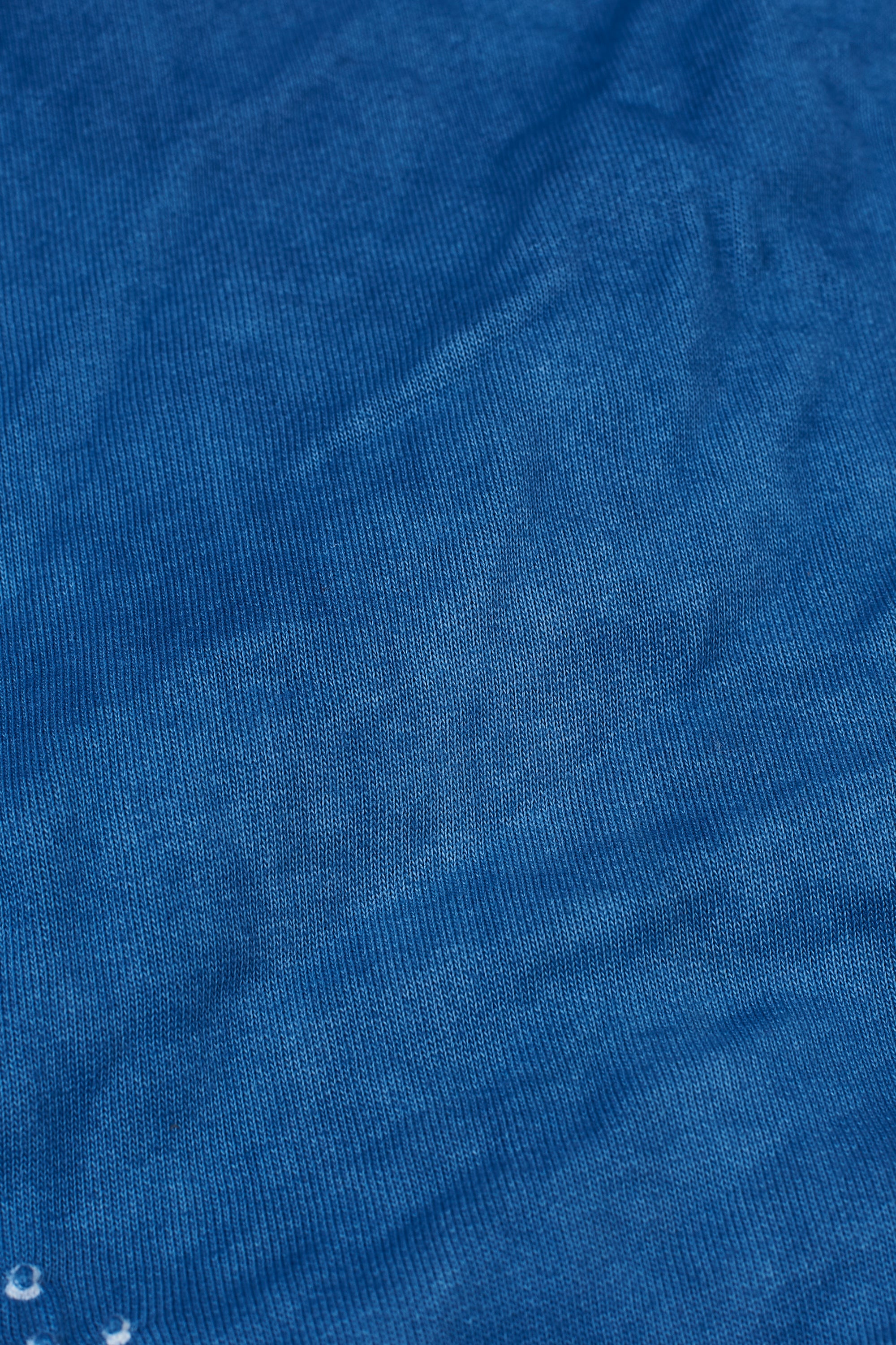 Medium Indigo Organic Cotton Knits with Bandhani Sweatshirt