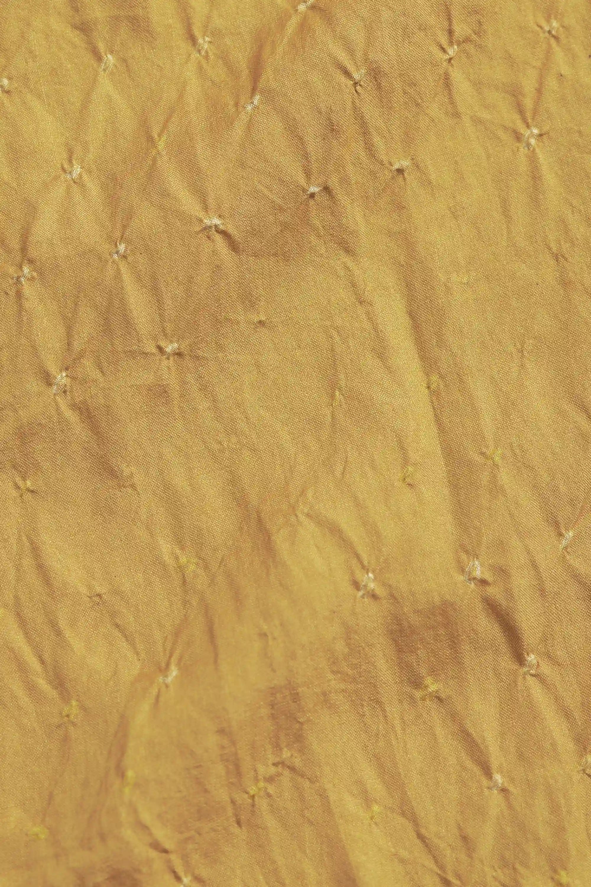 Mustard Yellow Colour Bandhani Silk Women Scarf