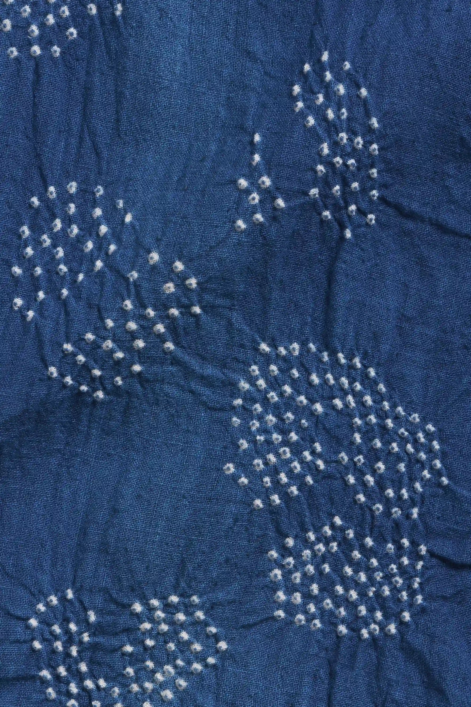 Medium Indigo Women Flared Top Shirt