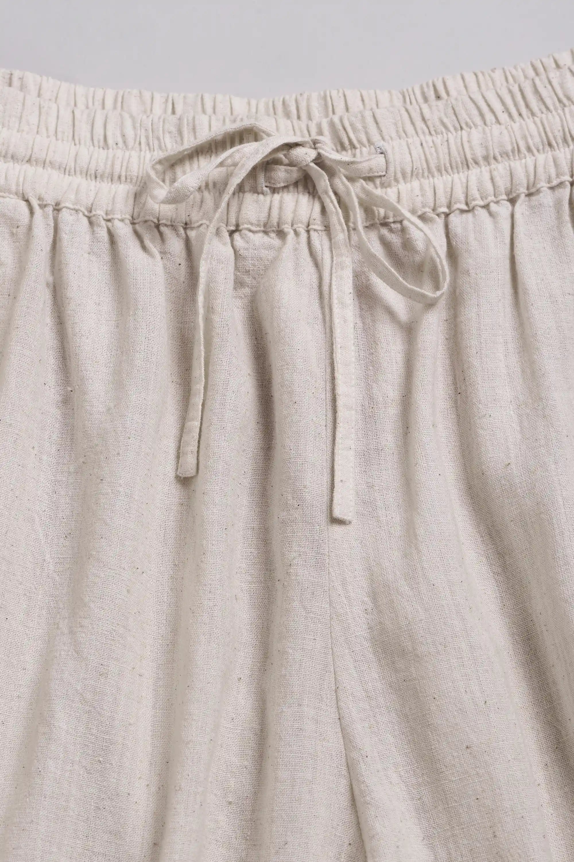 Fabric close-up with drawstring
