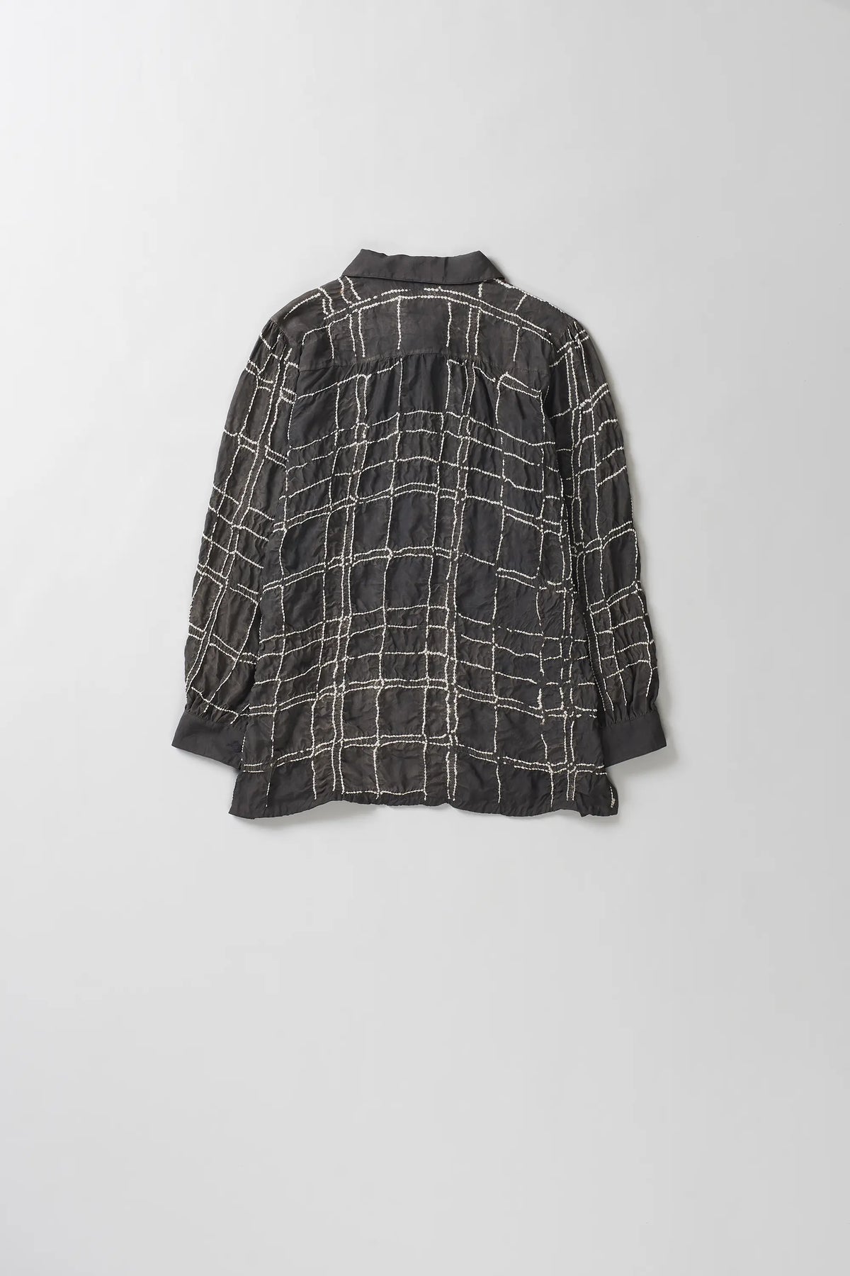 Bandhani Women Shirt Black Silk
