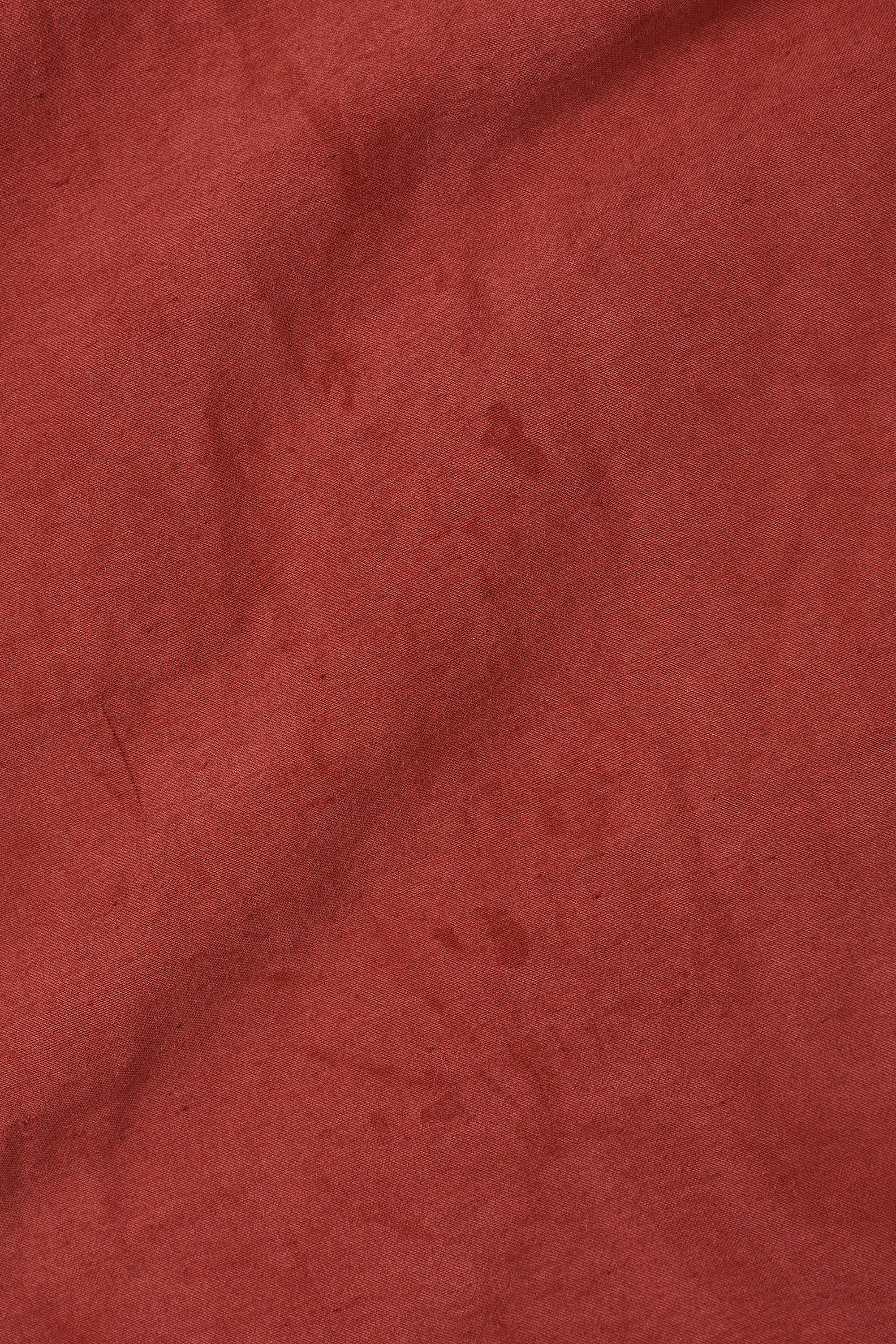 GATHERED RED DRESS WITH BALLOON SLEEVE