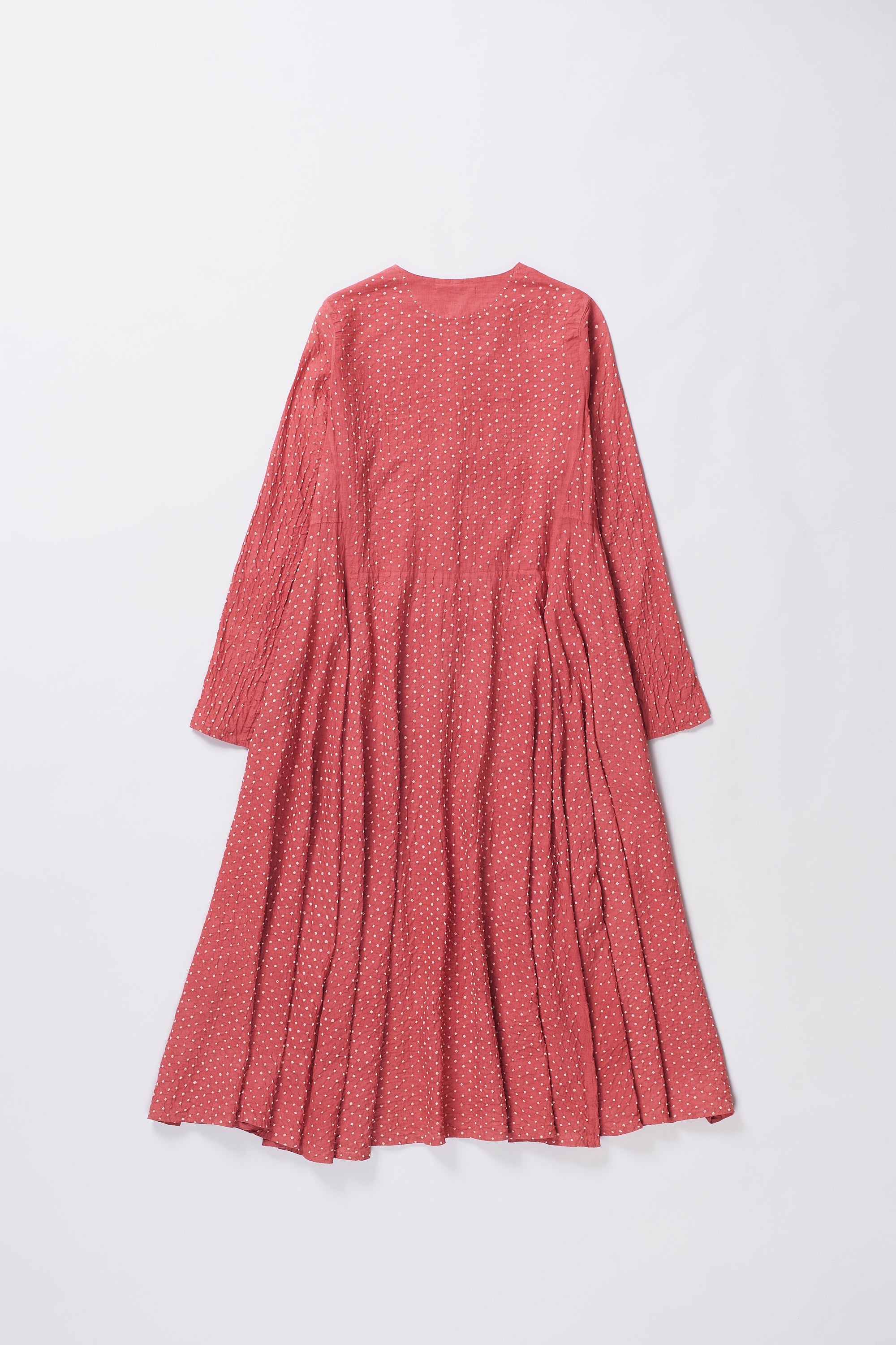 ROUGE PINK COTTON BANDHANI WOMEN DRESS