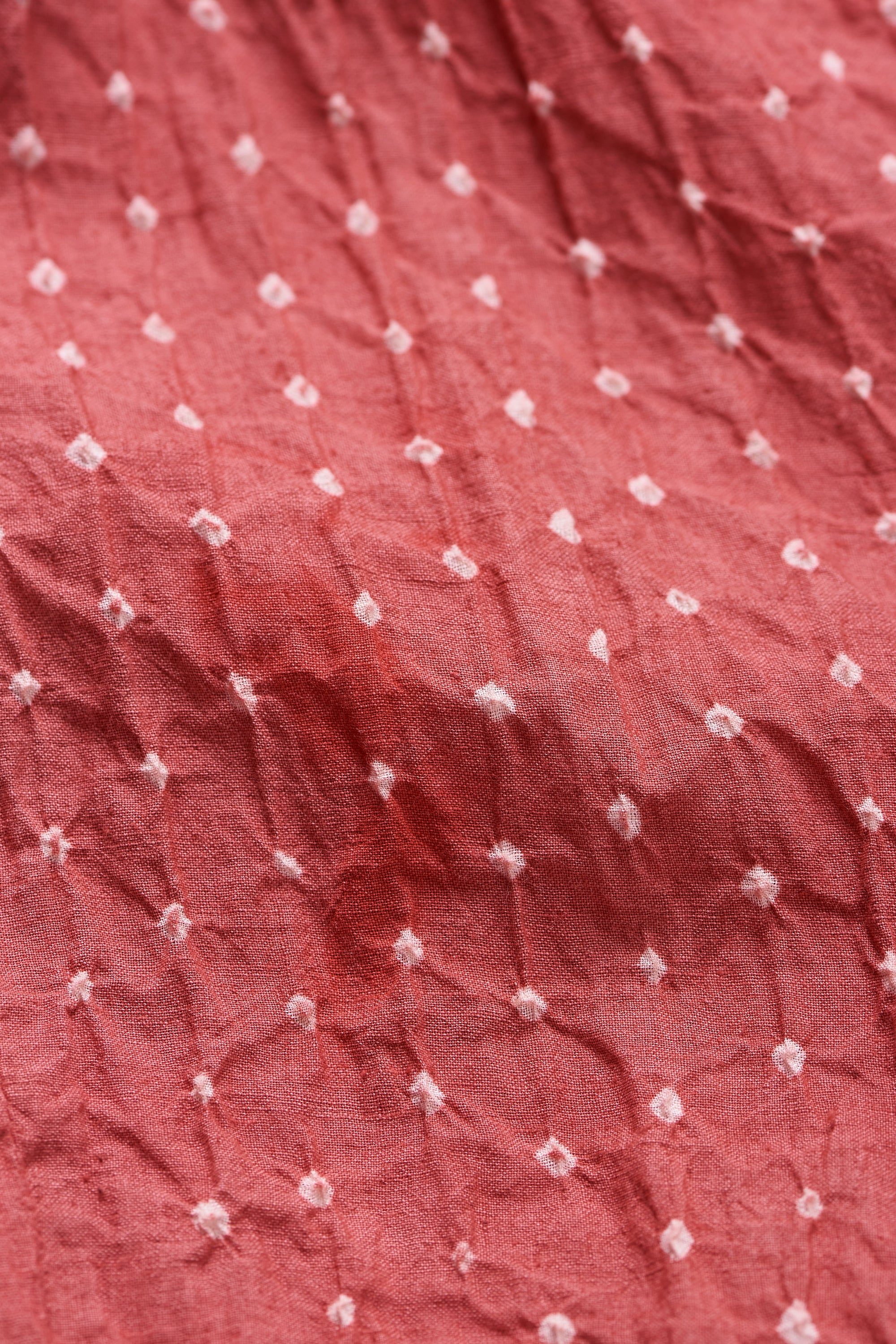 ROUGE PINK COTTON BANDHANI WOMEN DRESS