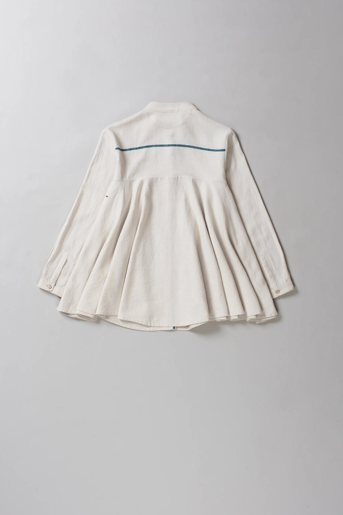 Statement Undyed Cotton Classic Flared Shirt