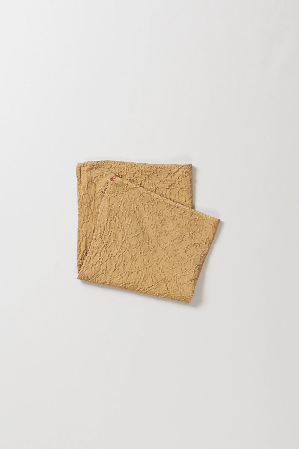 Flaxen Yellow Bandhani Square Scarf