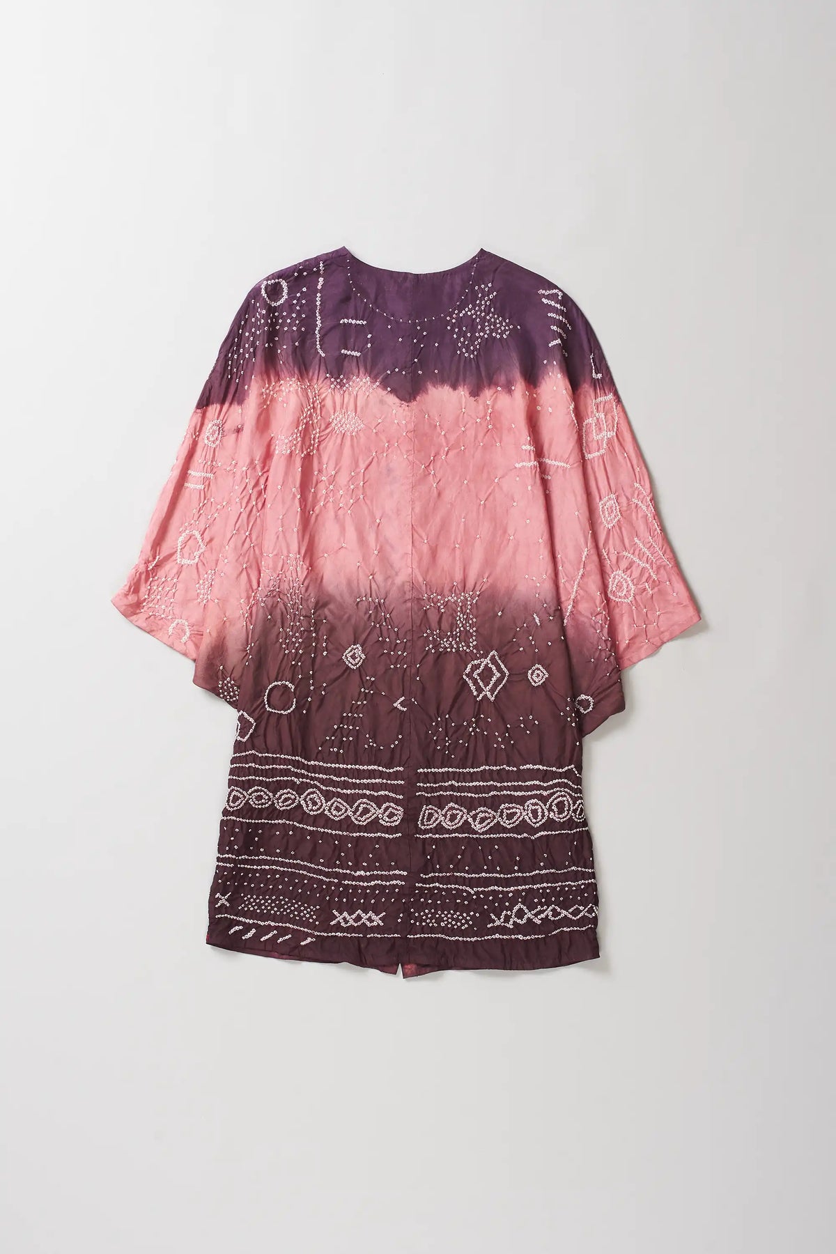 Shades Of Pink Bandhani Silk Dress