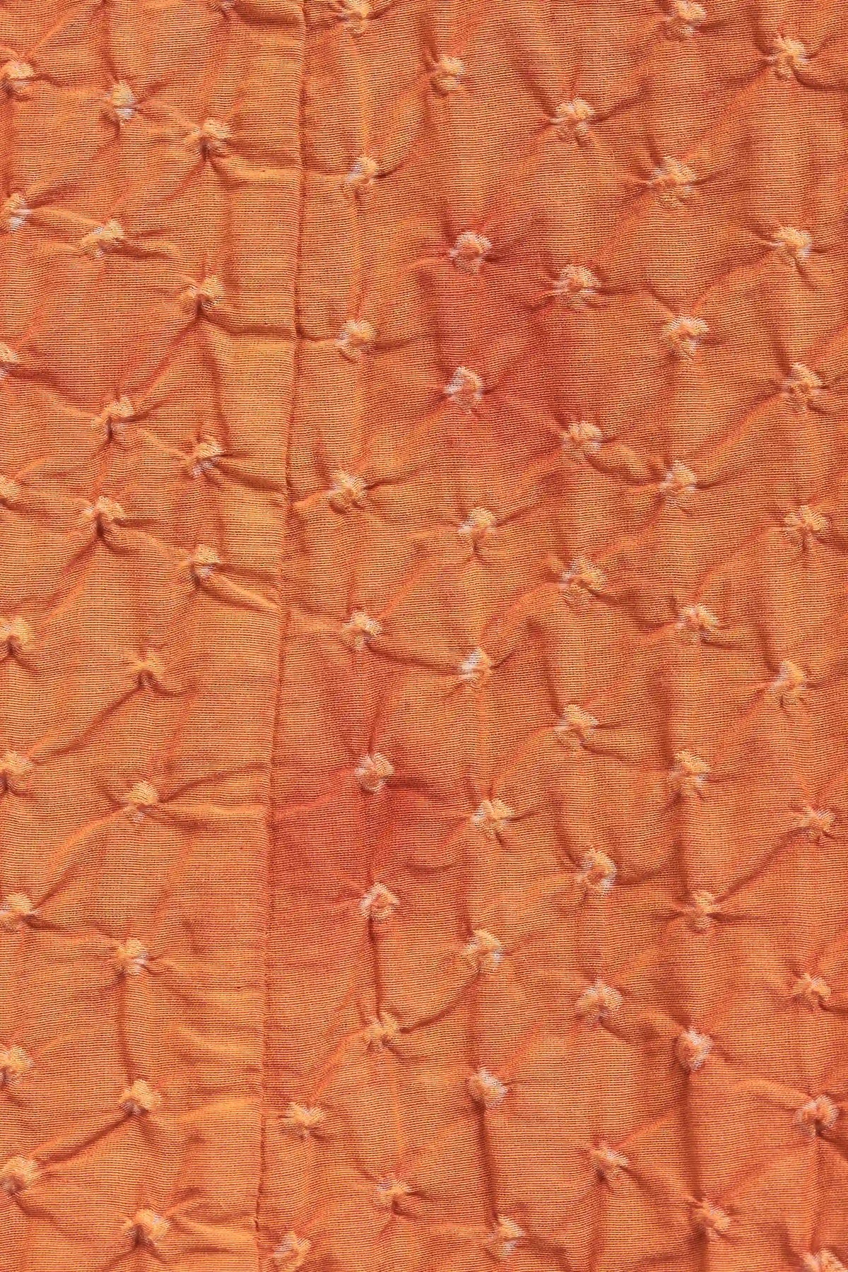 Sunset Orange Bandhani Women Dress