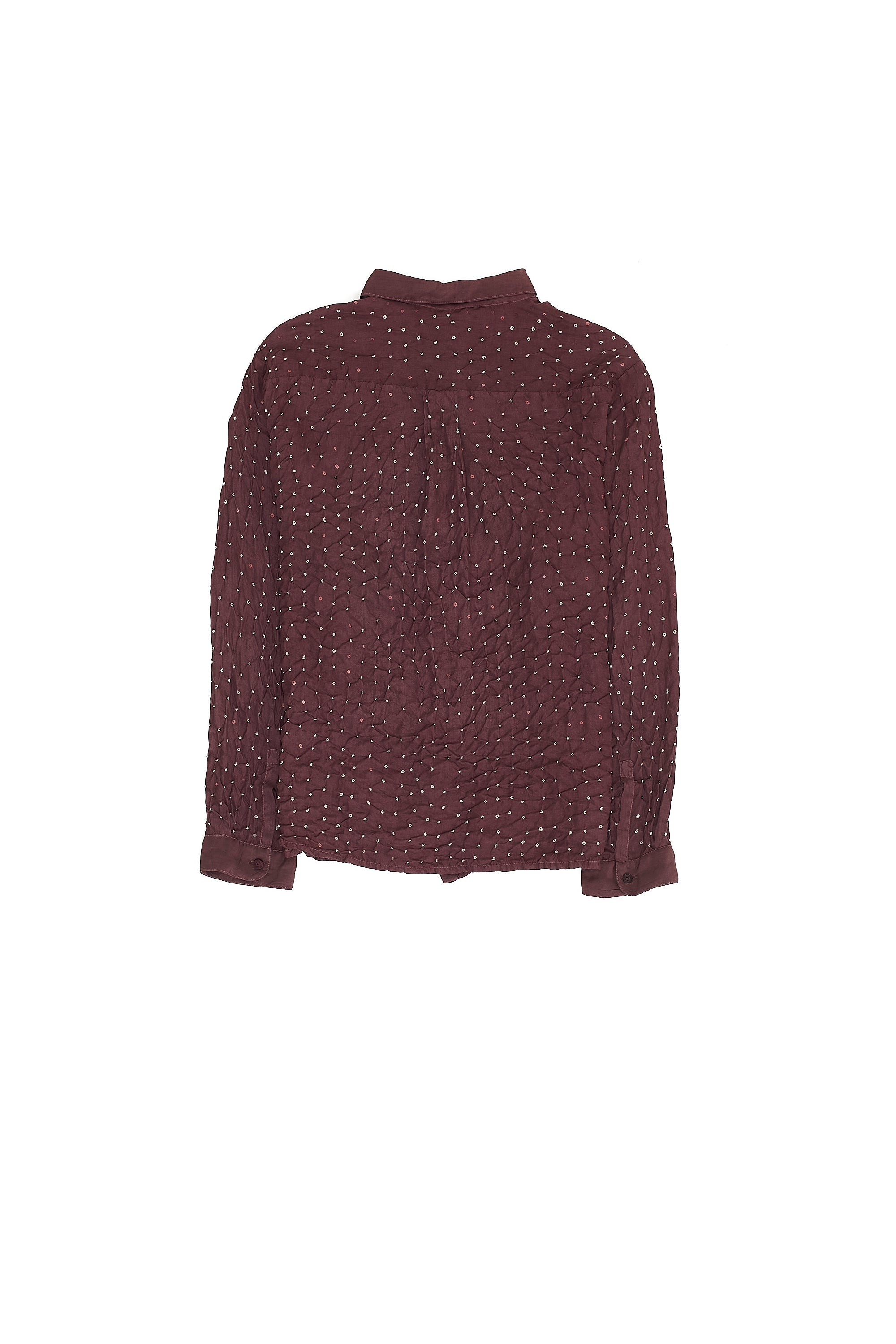 WINE SILK BANDHANI UNISEX SHIRT