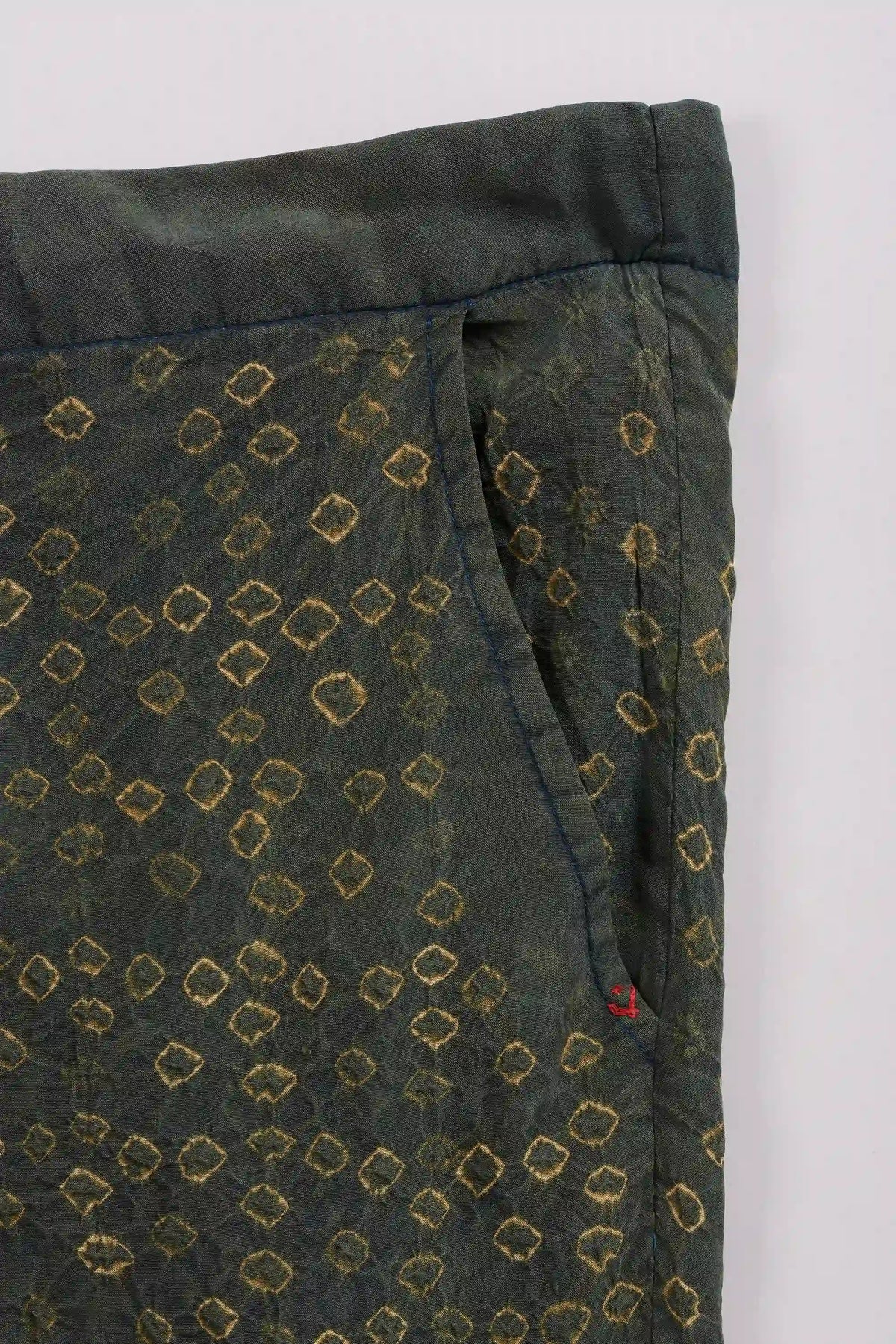 Bottle Green Shibori Pant
