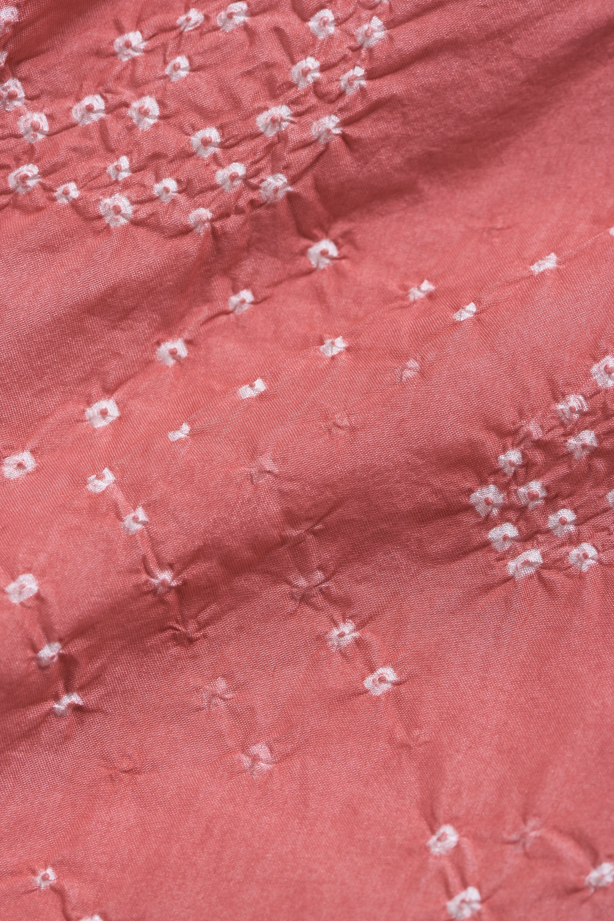 PINK BANDHANI SILK WOMEN PANT