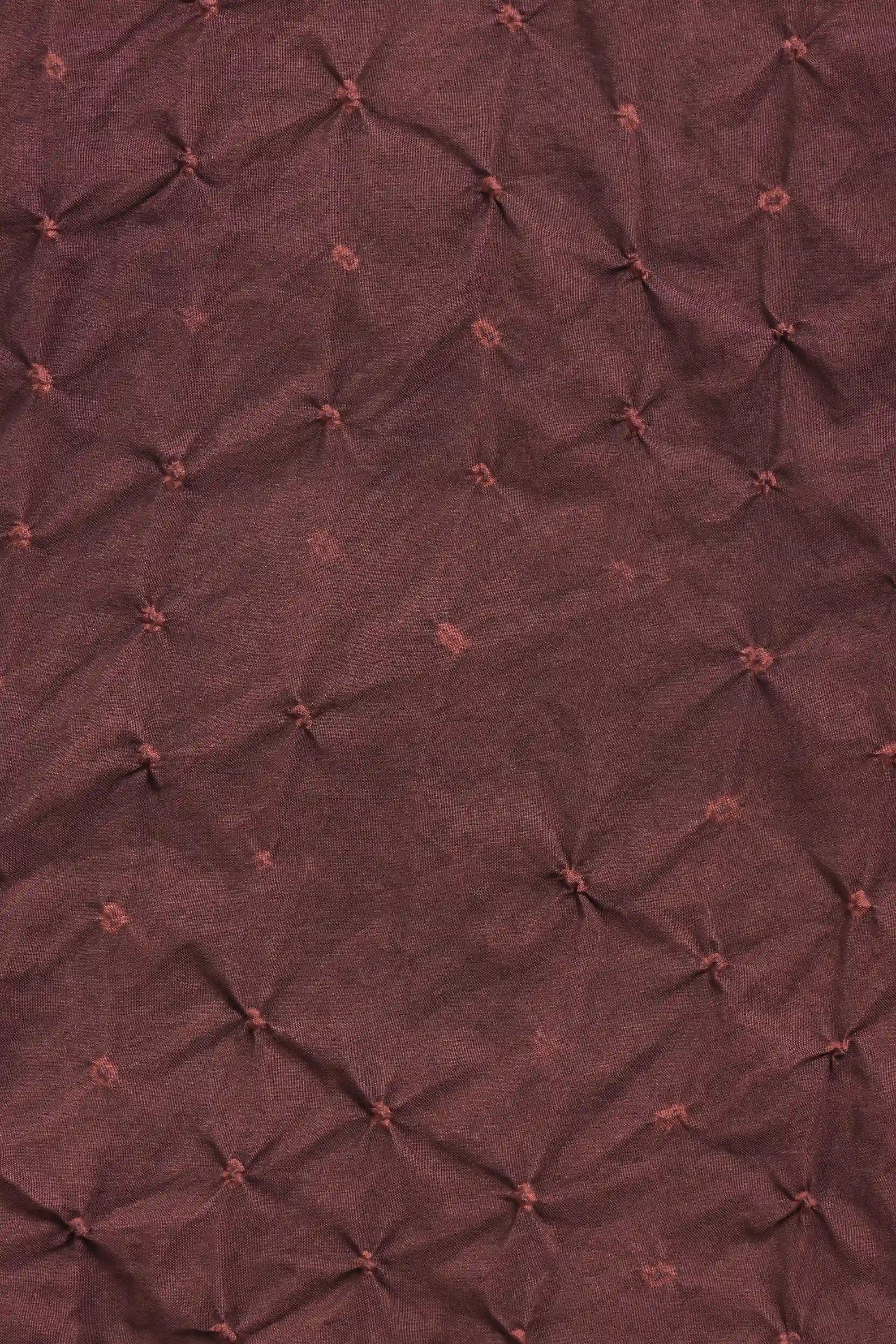 Silk Bandhani Shirt in Madder Violet