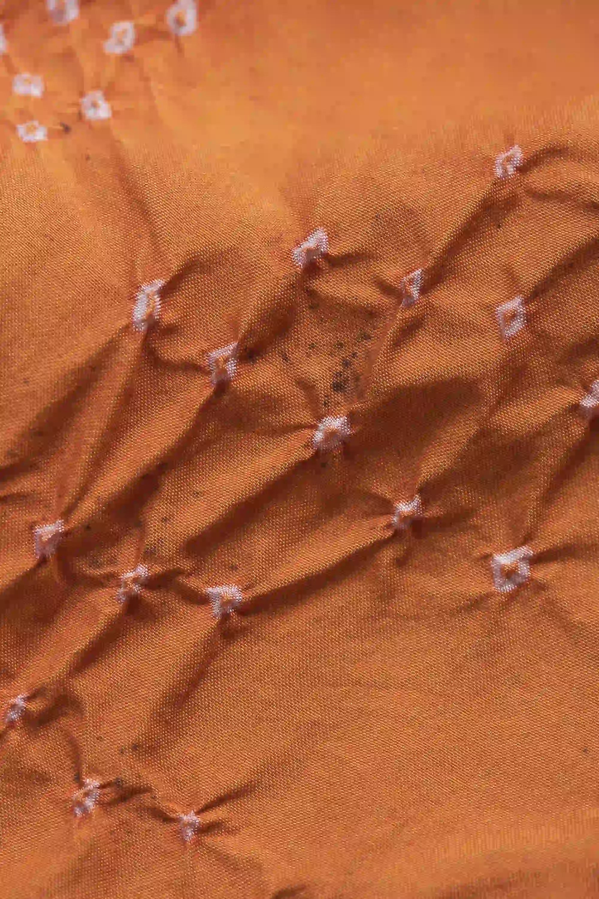 Bandhani Dress Sunset Orange