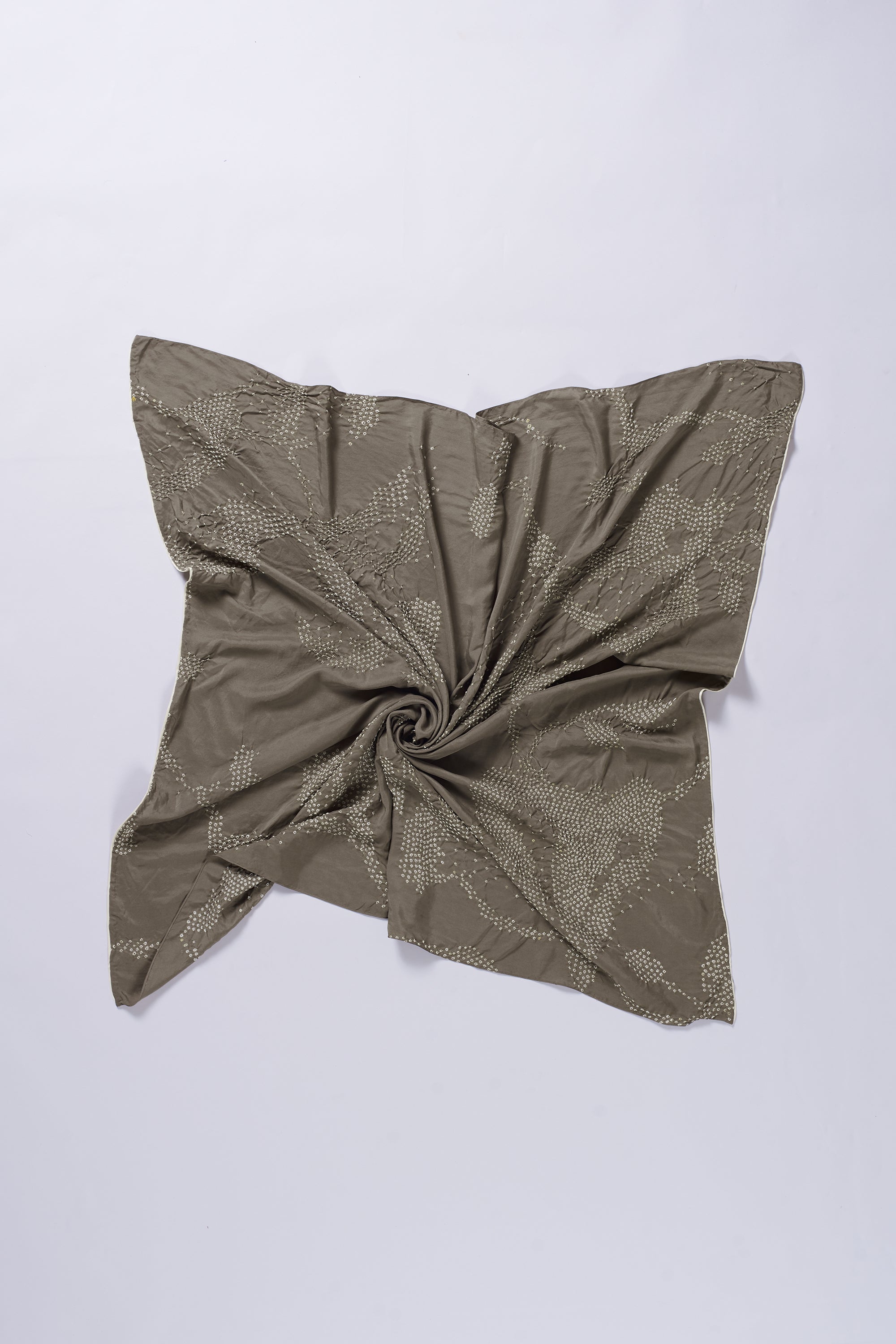 CHARCOAL DYED SILK SCARF