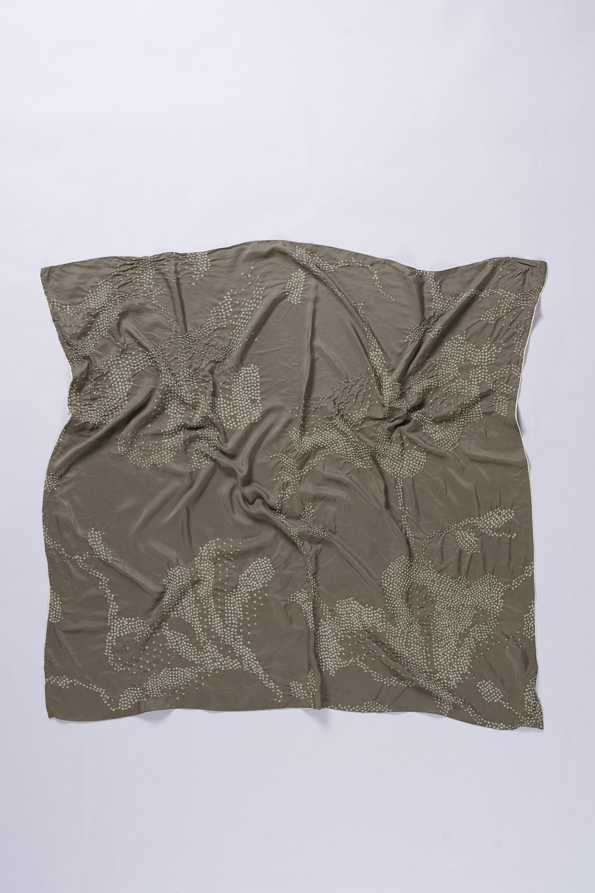 CHARCOAL DYED SILK SCARF