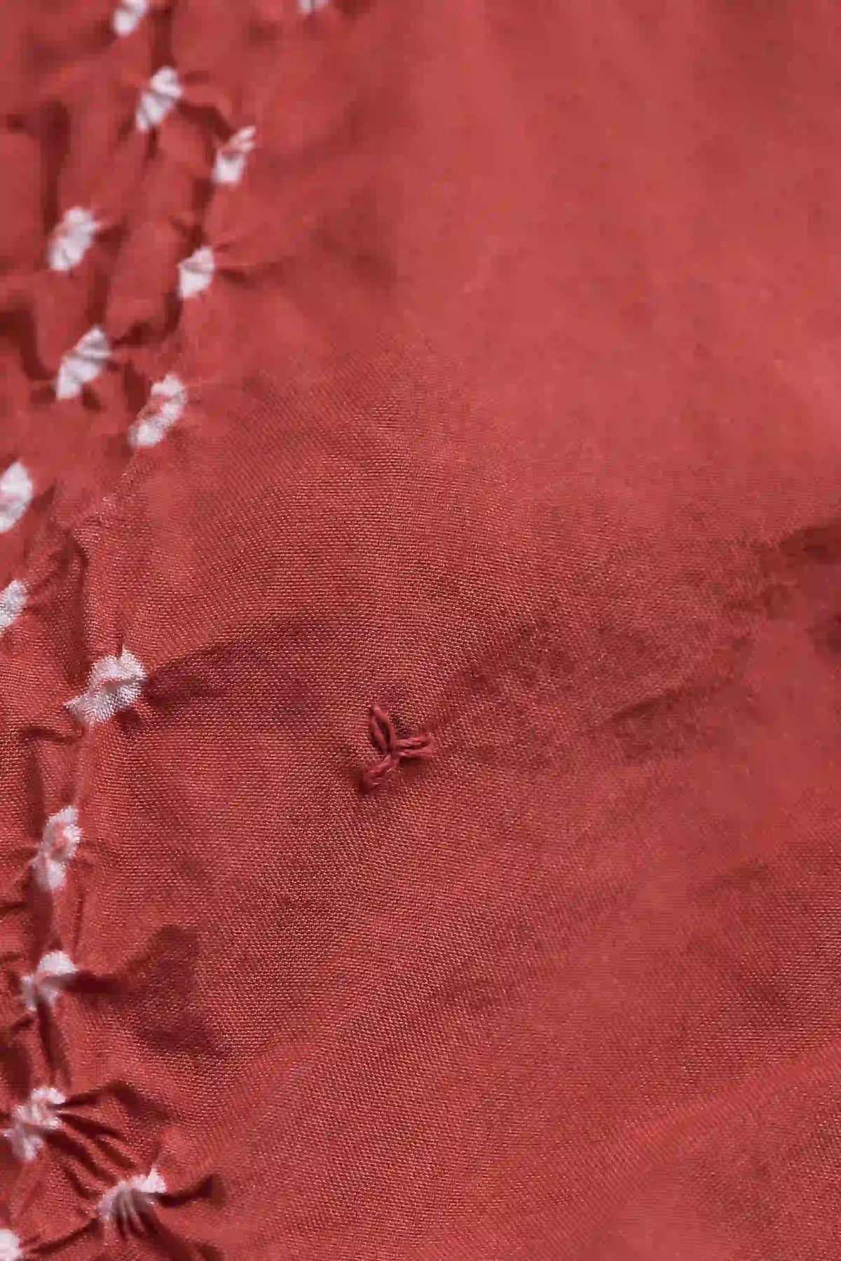 Pink Wood Silk Bandhani Women Dress
