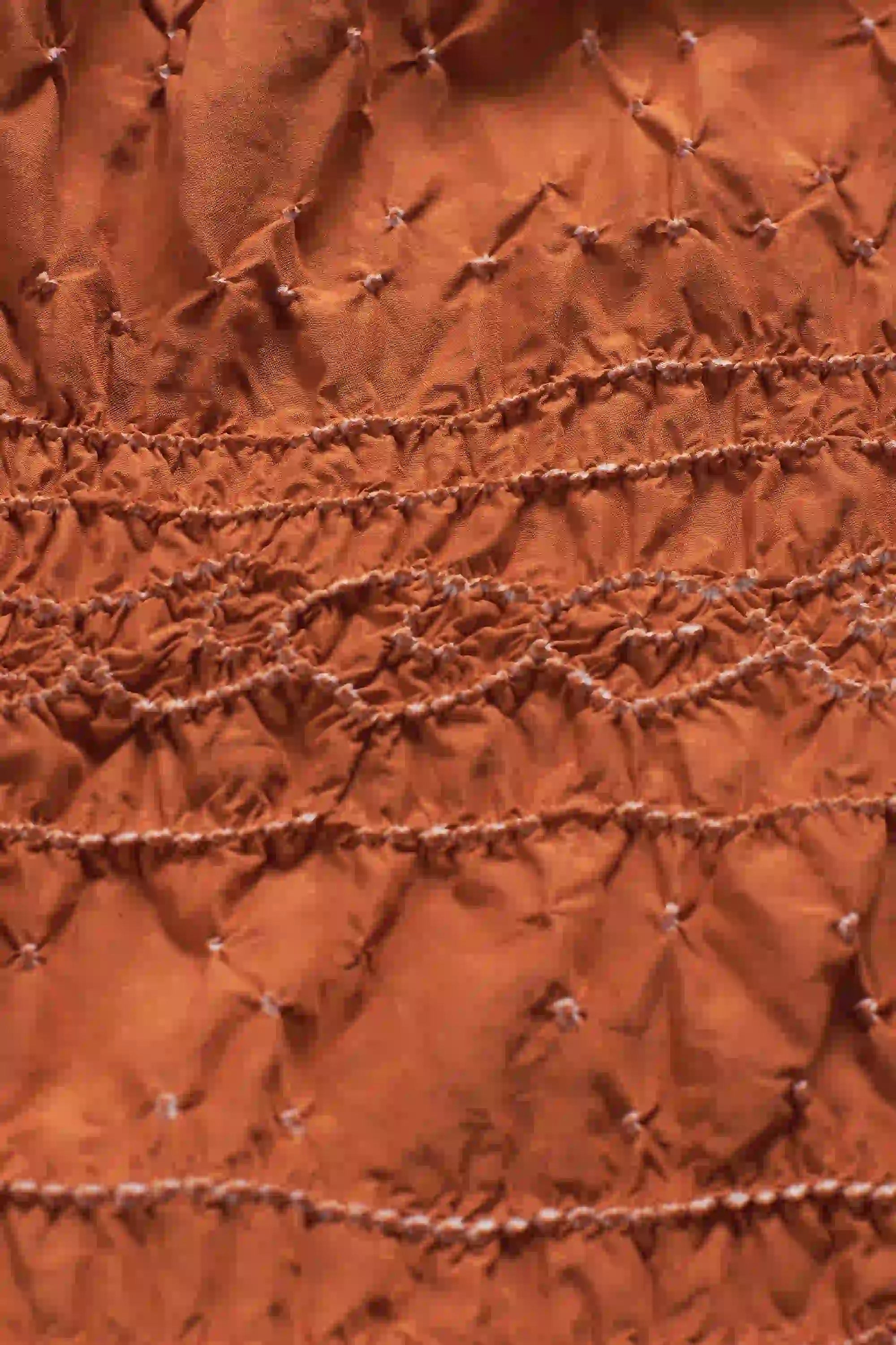 Bandhani Dress in Sunset Orange