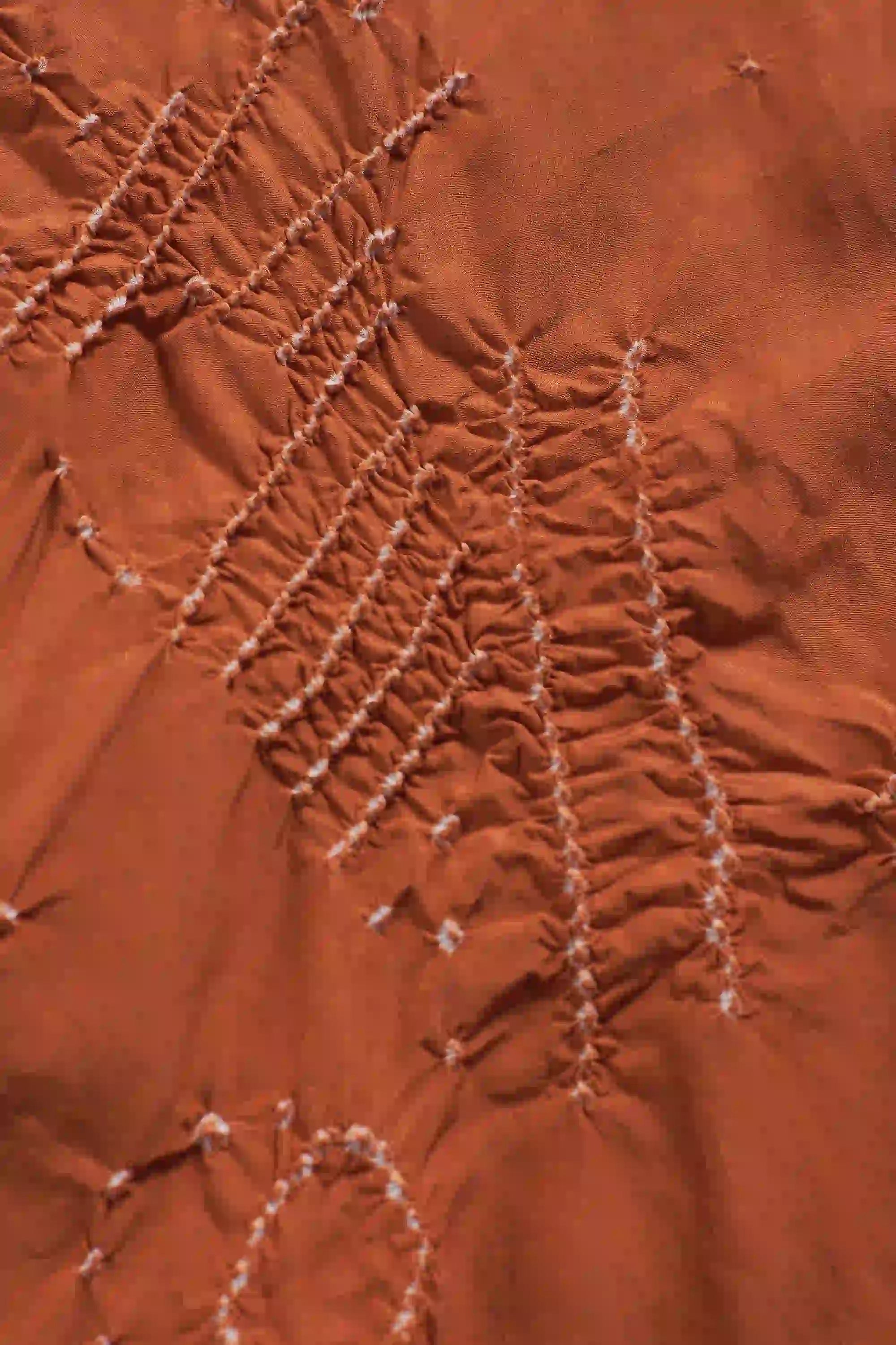 Bandhani Dress in Sunset Orange