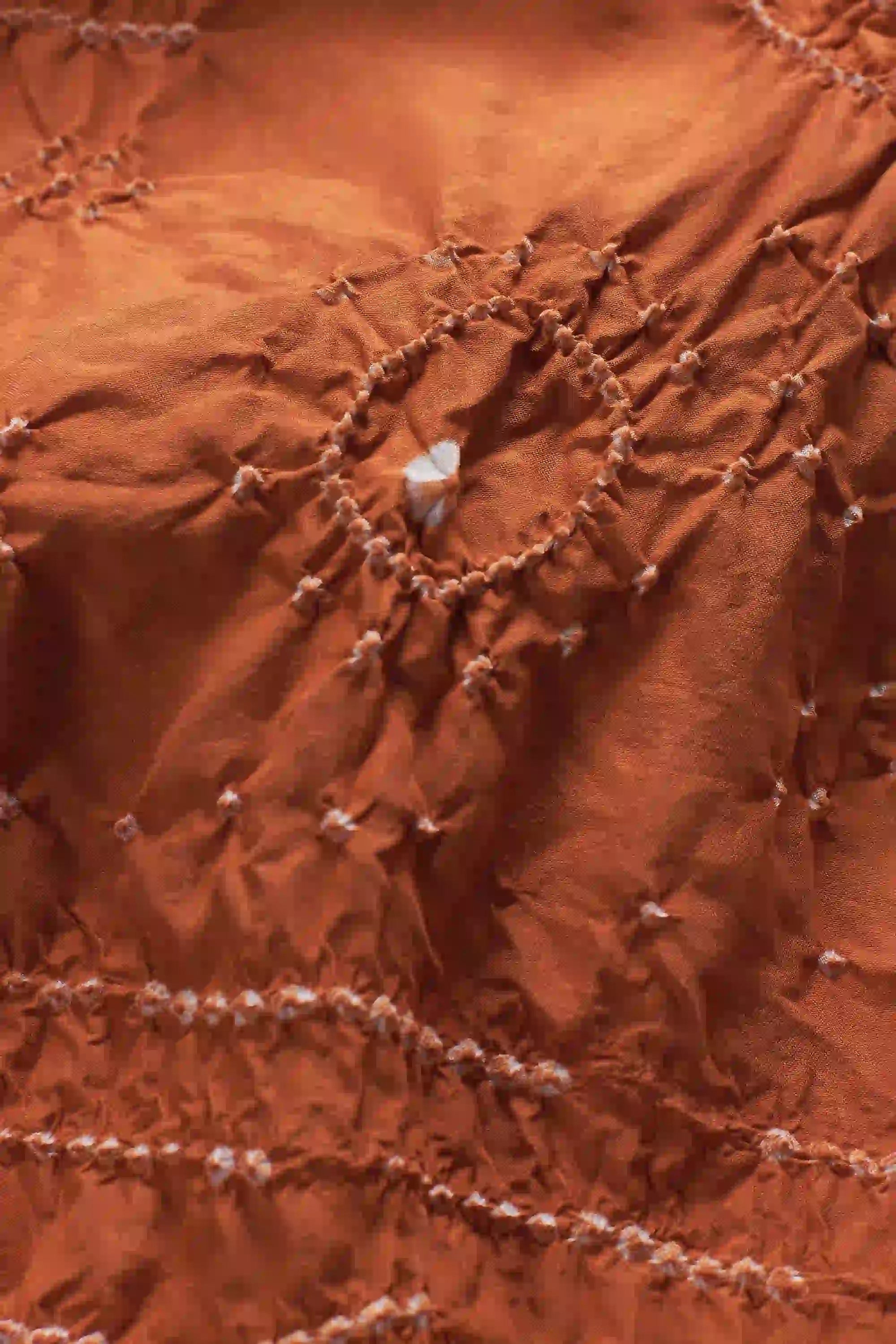 Bandhani Dress in Sunset Orange