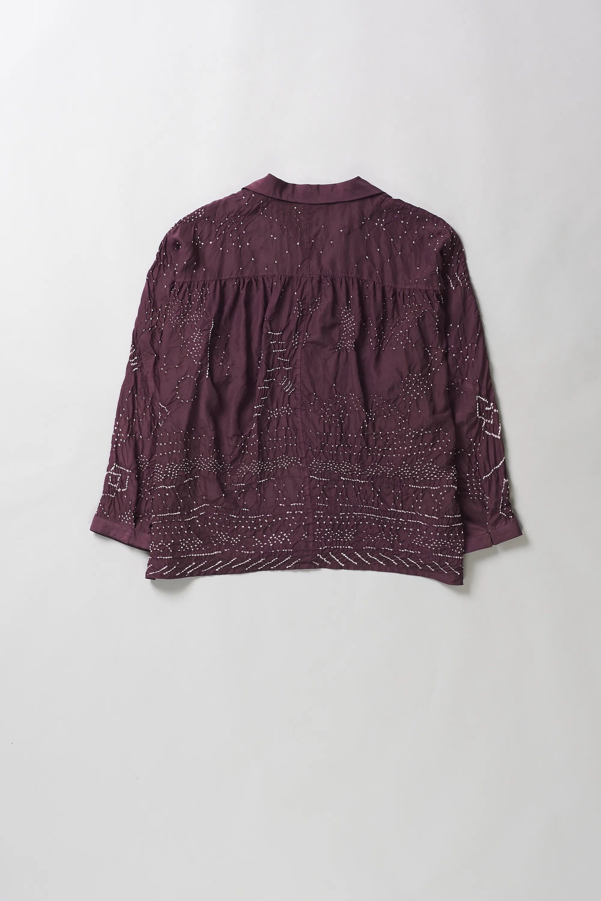 Purple Red Silk Shirt
