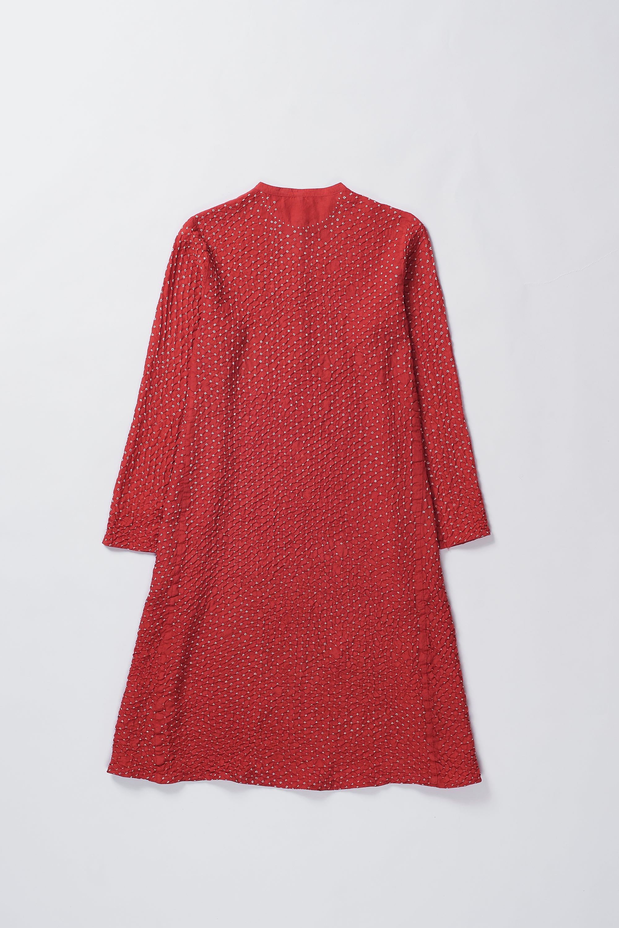CRIMSON PINK FINE SILK DRESS