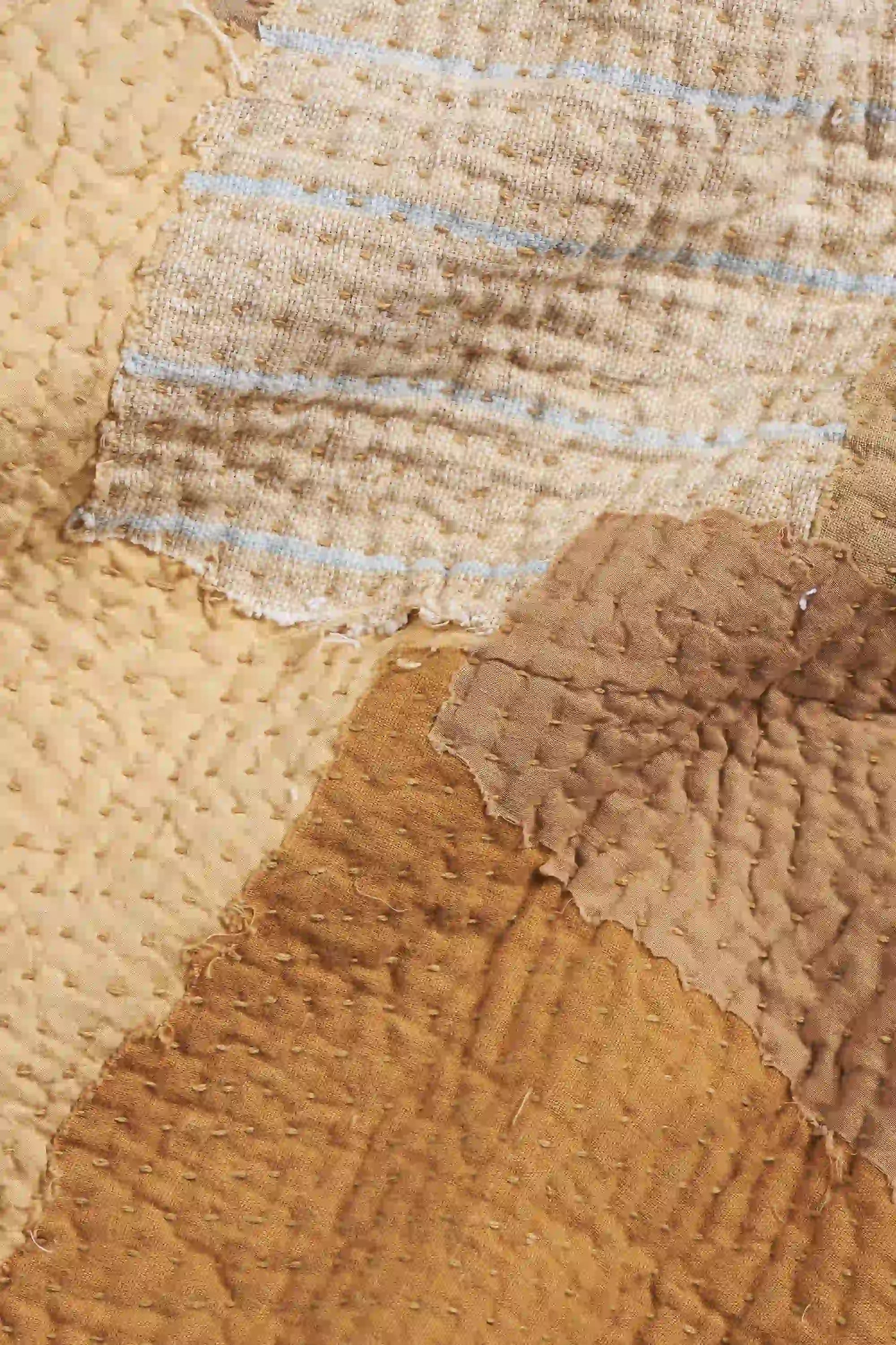 Fabric close-up with patchwork