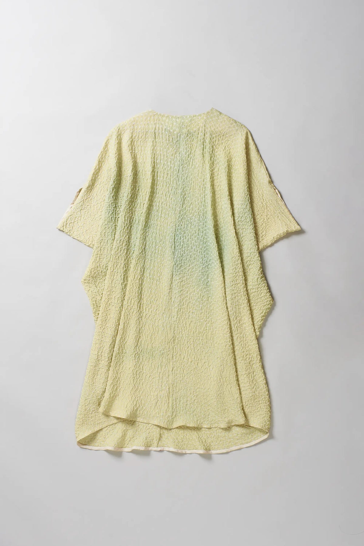 Silk Bandhani Dress in Mint Green