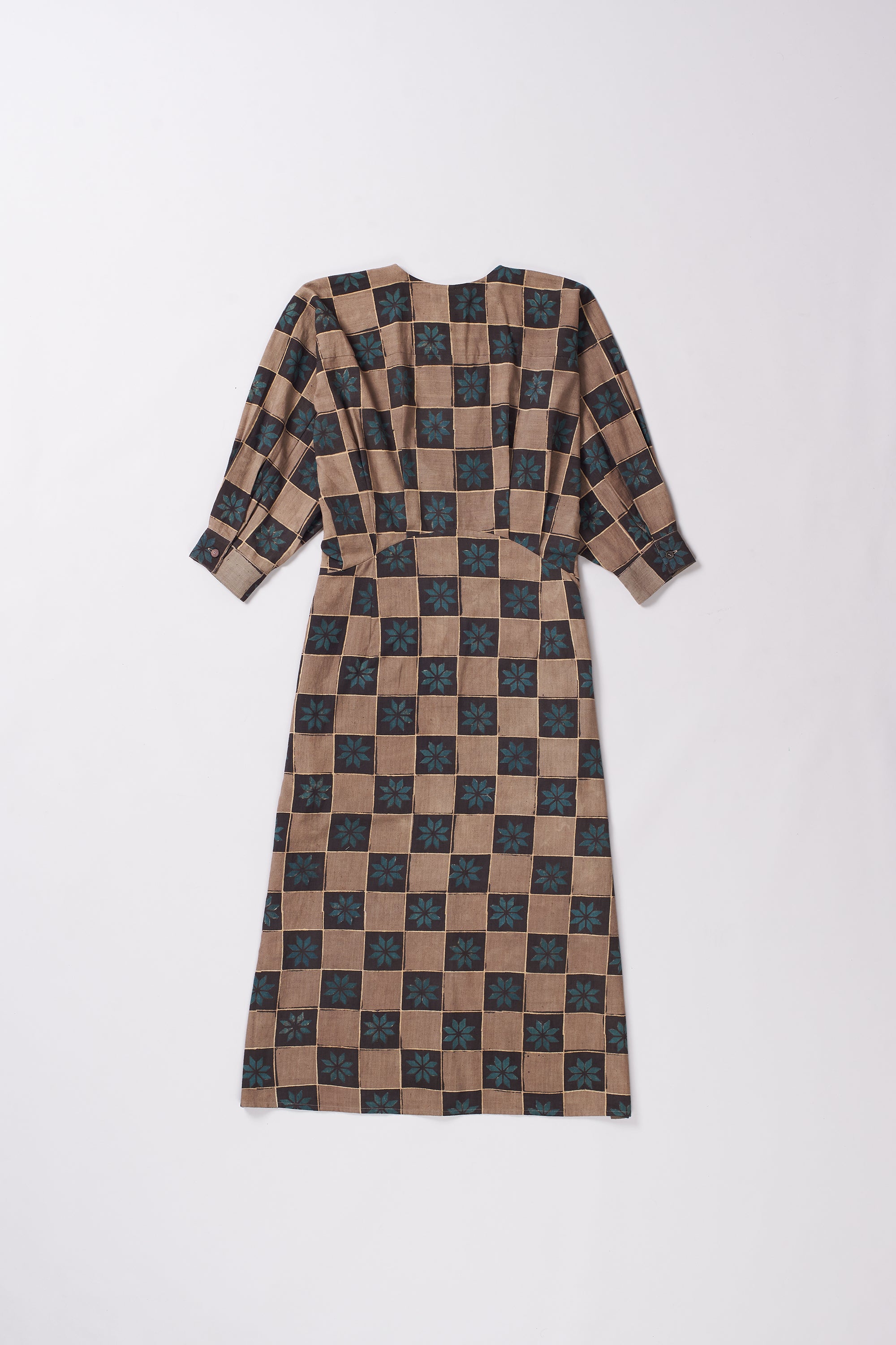 ATTHANGUDI TILE INSPIRED BLOCK PRINT DRESS