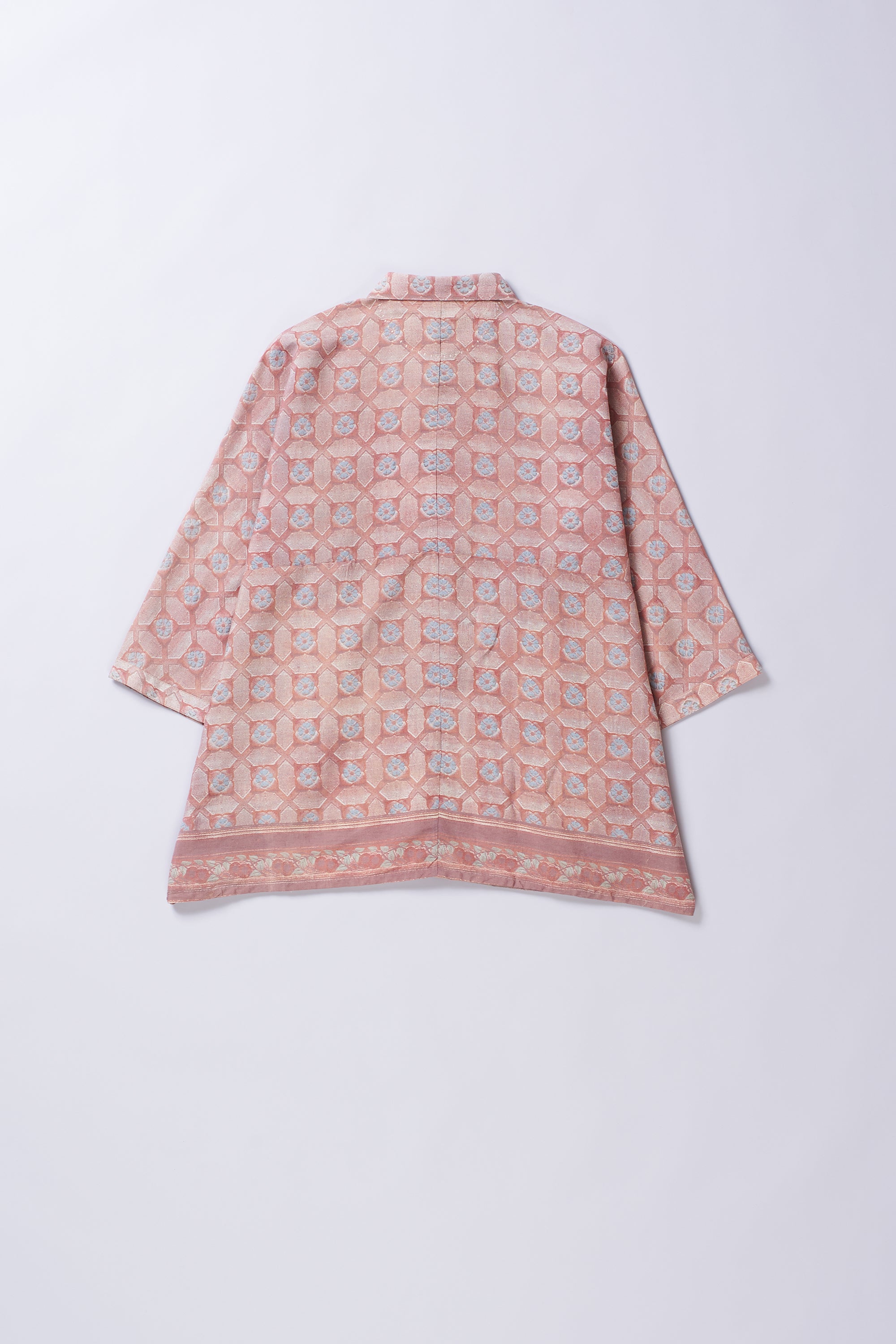 BRICK RED SCREEN PRINT SHIRT