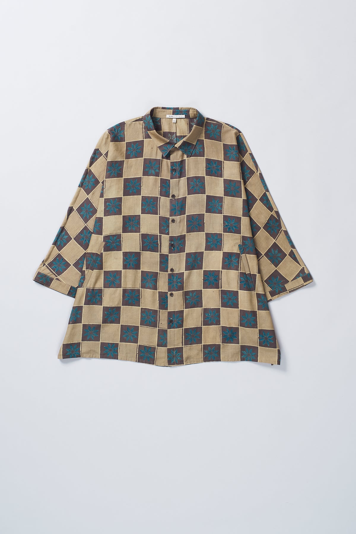 Atthangudi Tile Inspired Block Printed Shirt