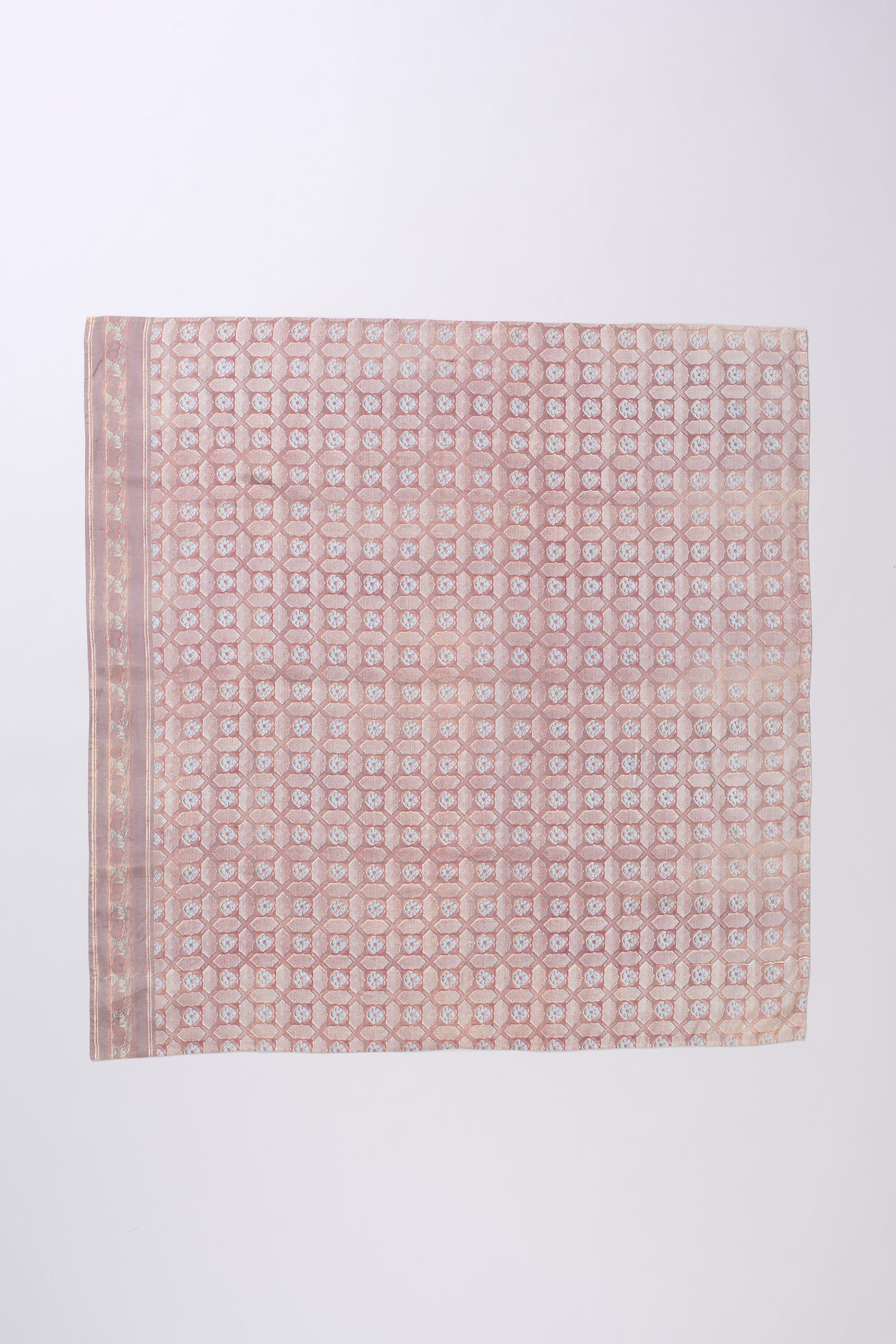 BRICK RED SCREEN PRINT SCARF