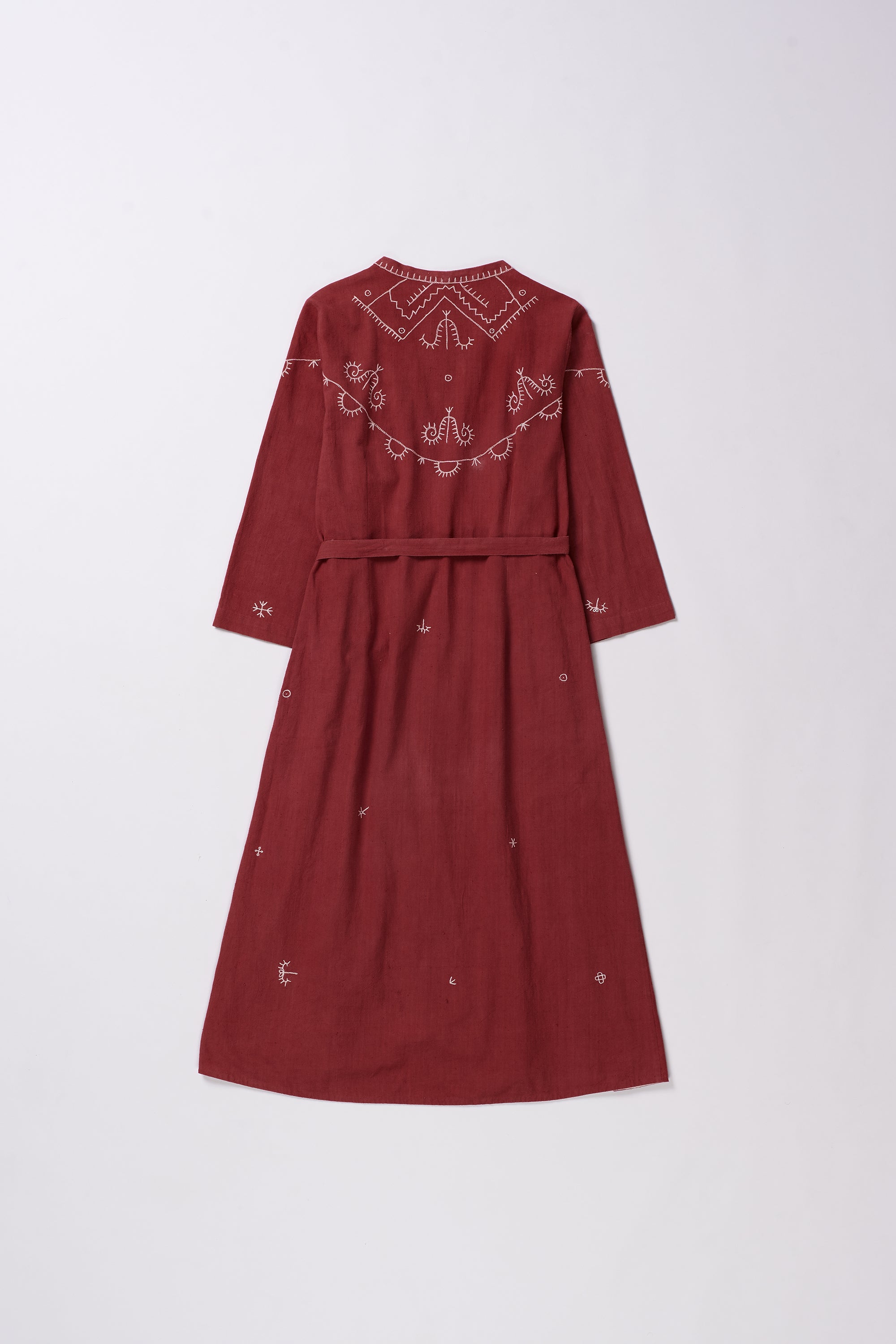 COTTON HAND EMBROIDERED DRESS