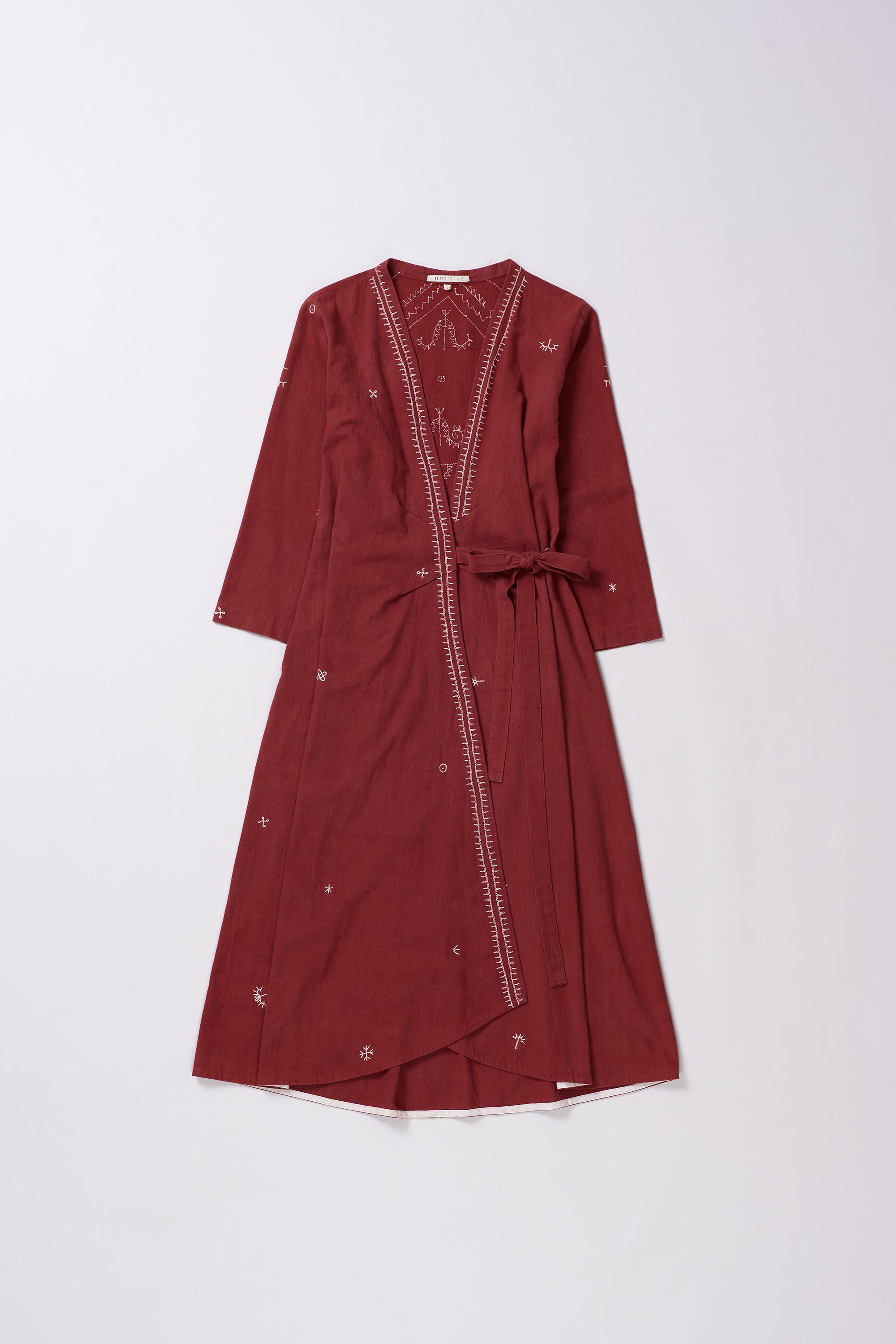 COTTON HAND EMBROIDERED DRESS