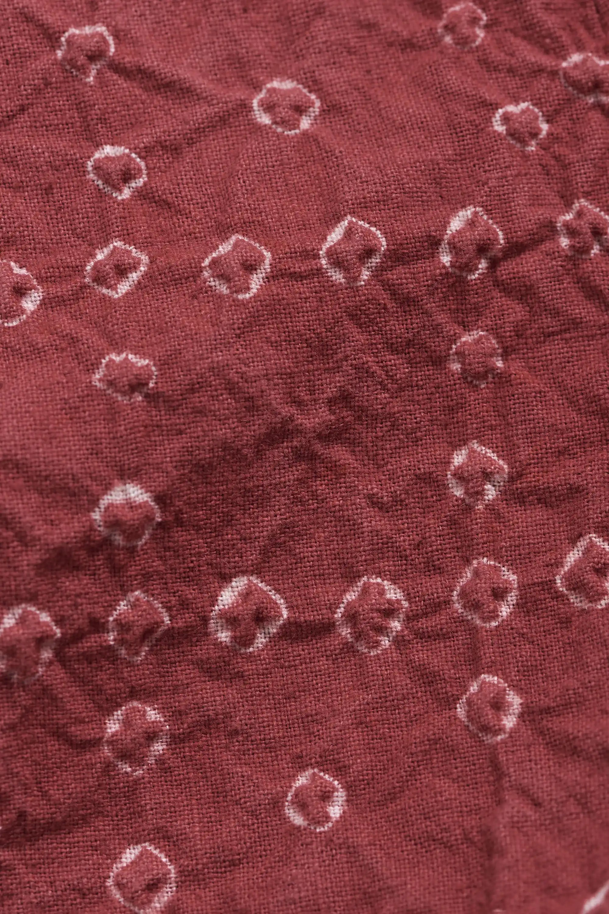 Crimson Pink Cotton Trousers with Drawstring