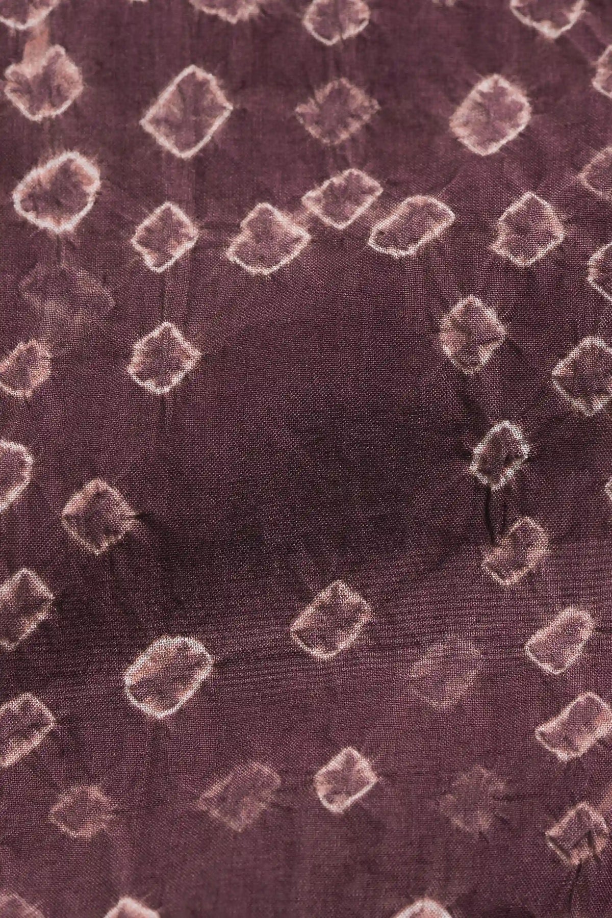 Purple Red Bandhani Silk Women Dress