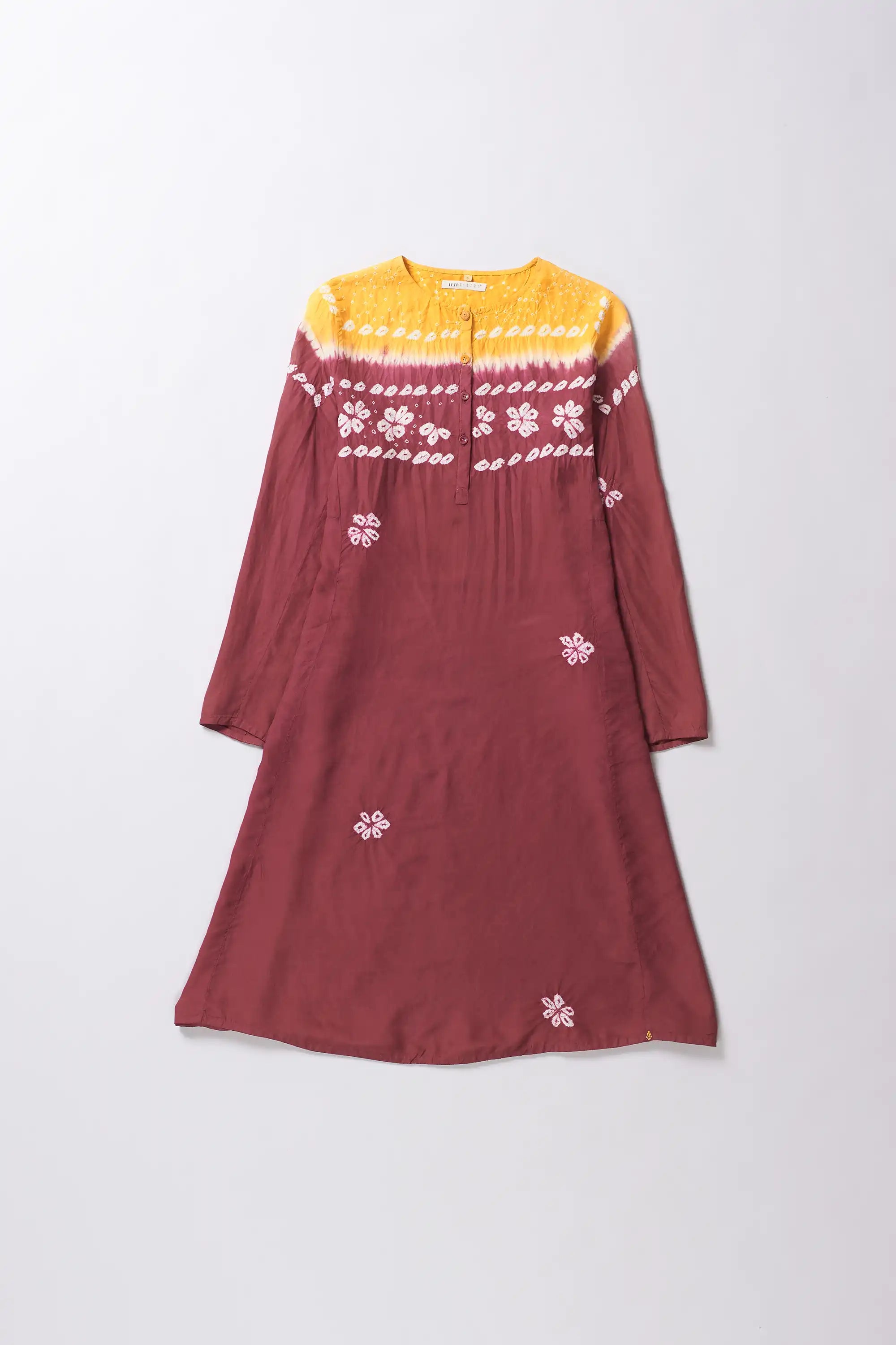 Silk Blend Multi Colour Dress