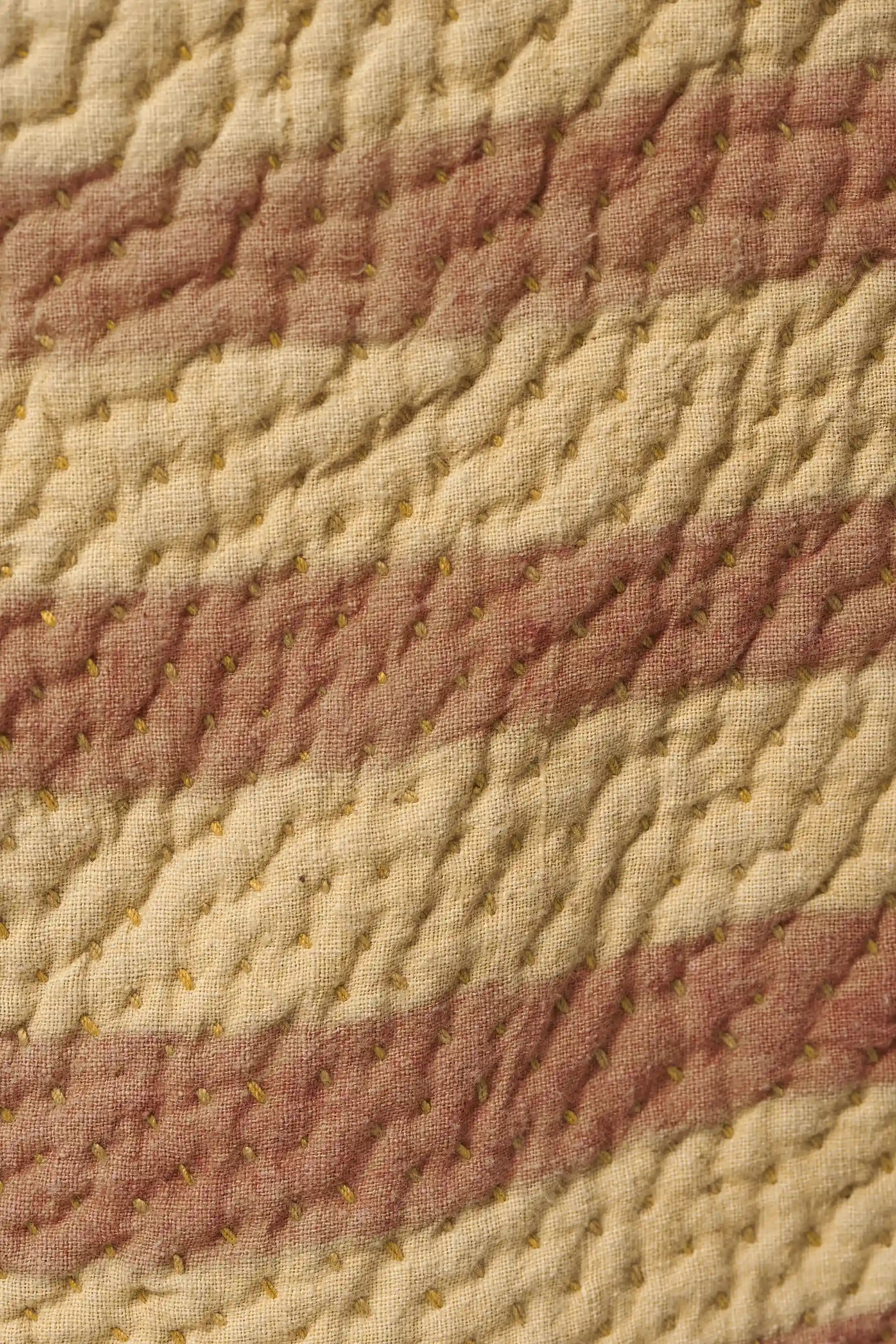 Fabric close-up with art work