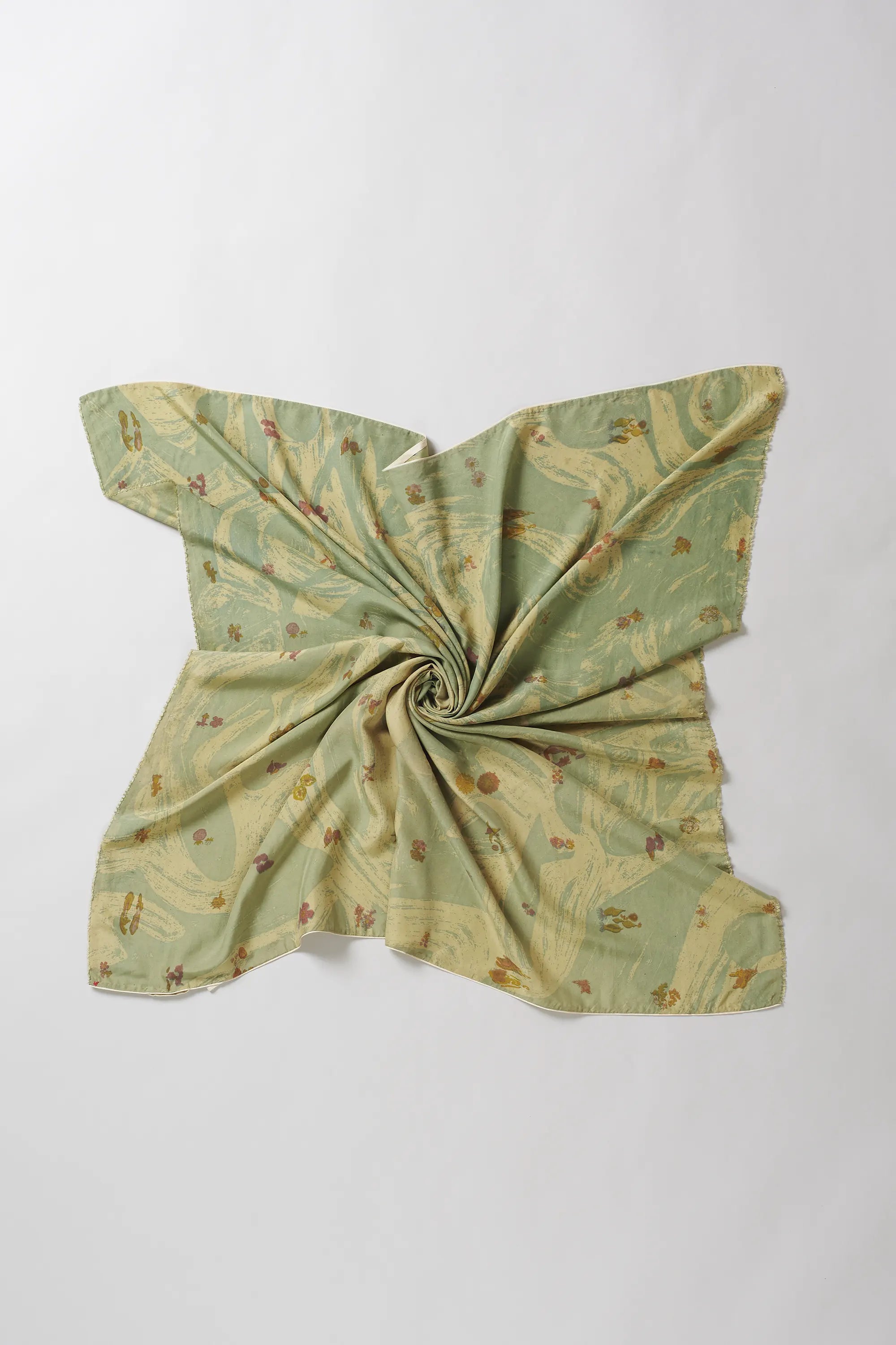 Ocean Blue Silk Scarf