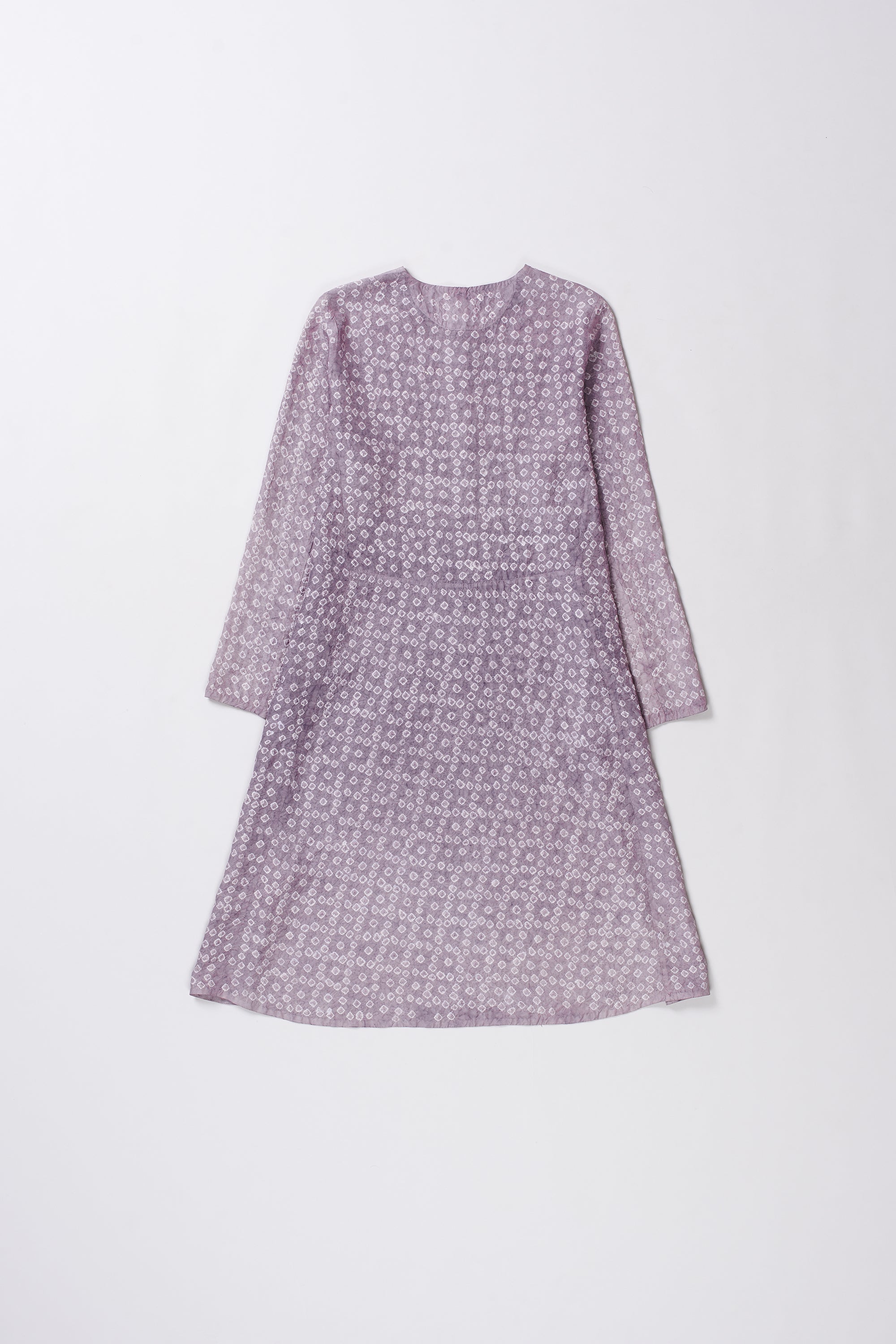 JAMUN BANDHANI SILK KURTA DRESS